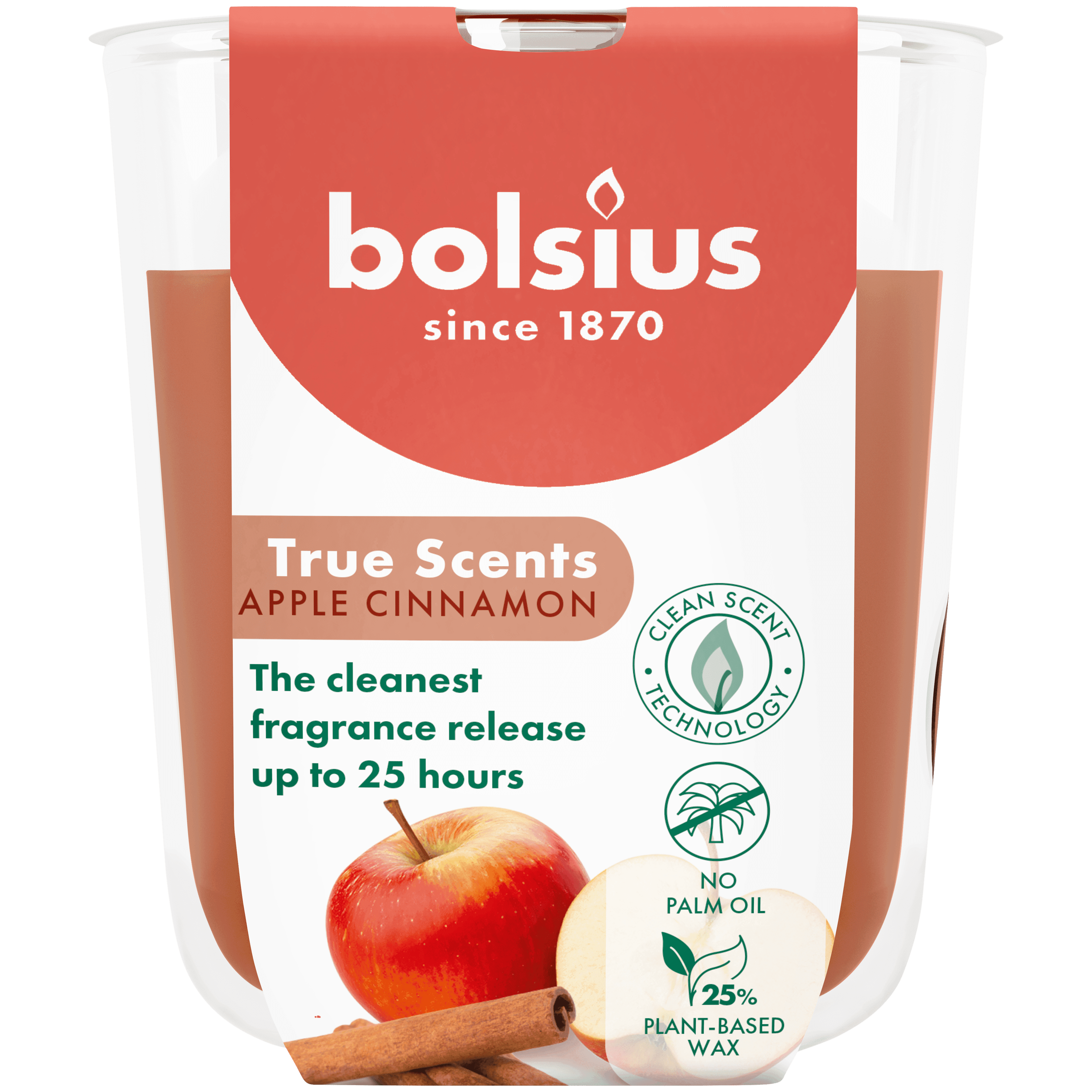 Bolsius Geurglas True Scents Apple Cinnamon