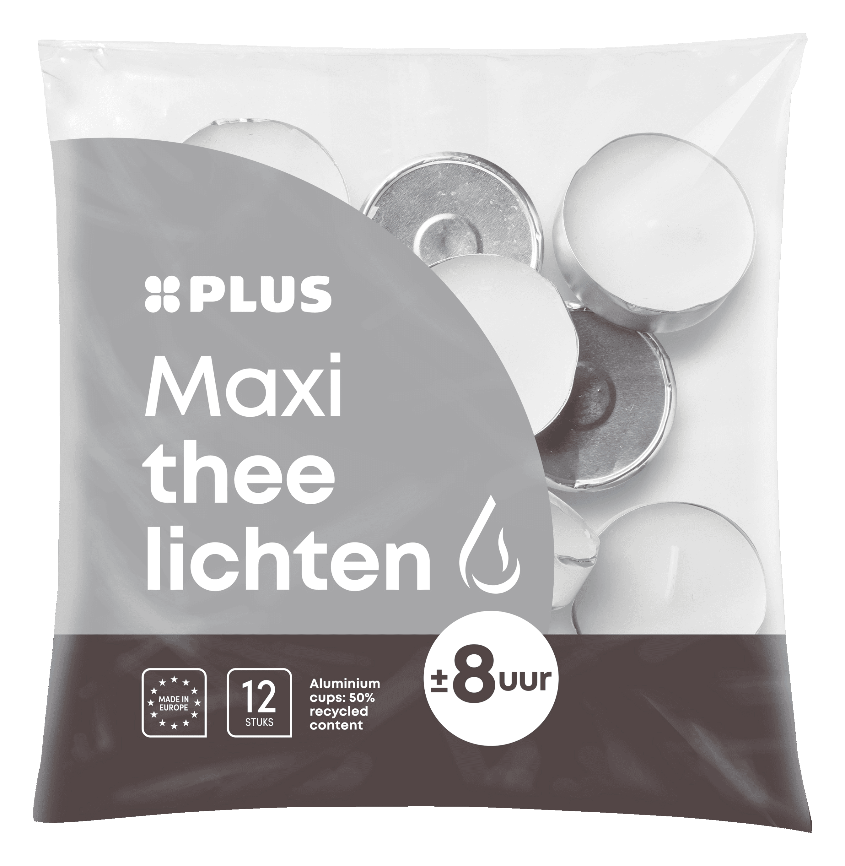 PLUS Theelichten maxi 8 uur