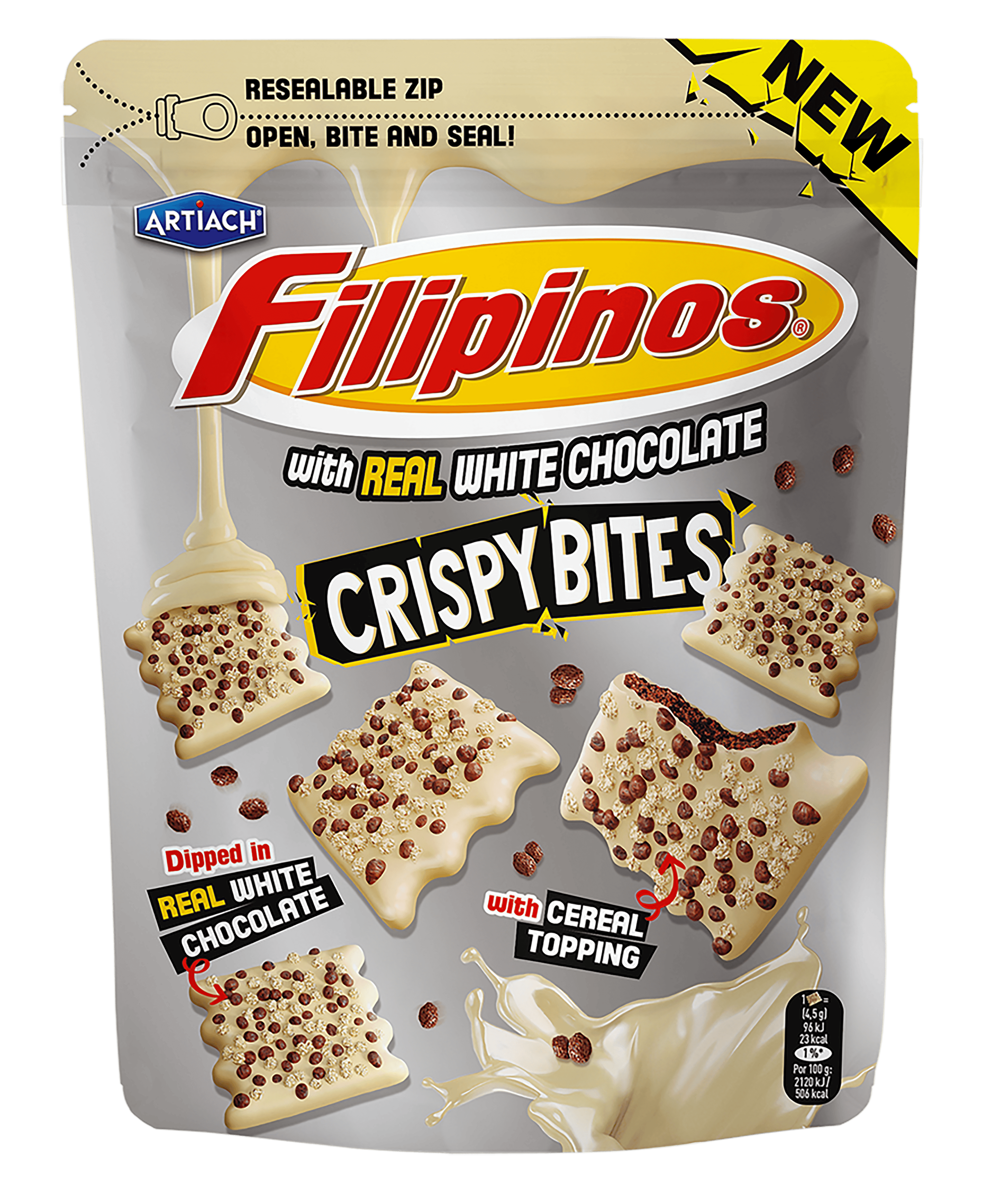 Filipinos Crispy bites white chocolate