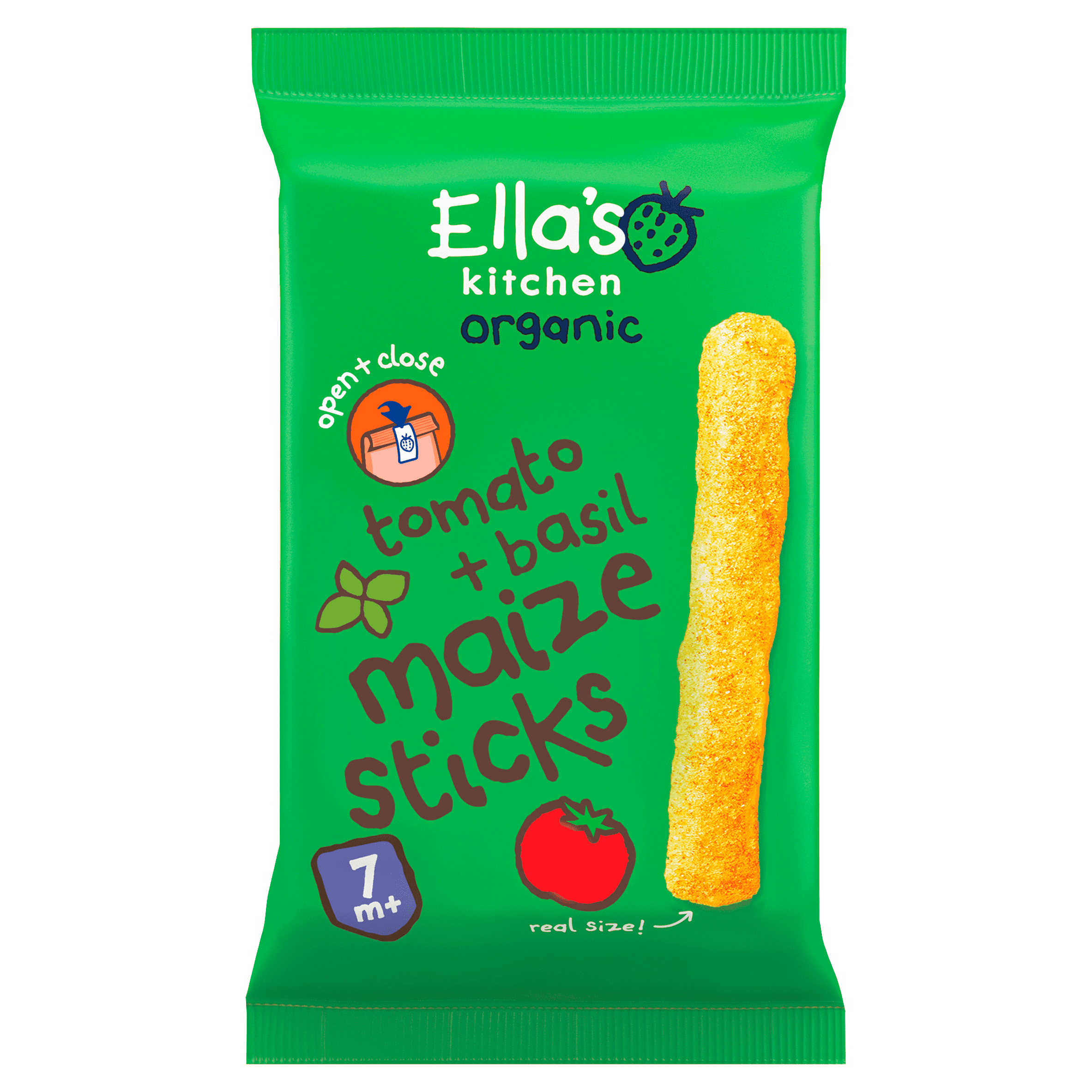 Ella's Kitchen Maize stick tomaat basilicum 7+