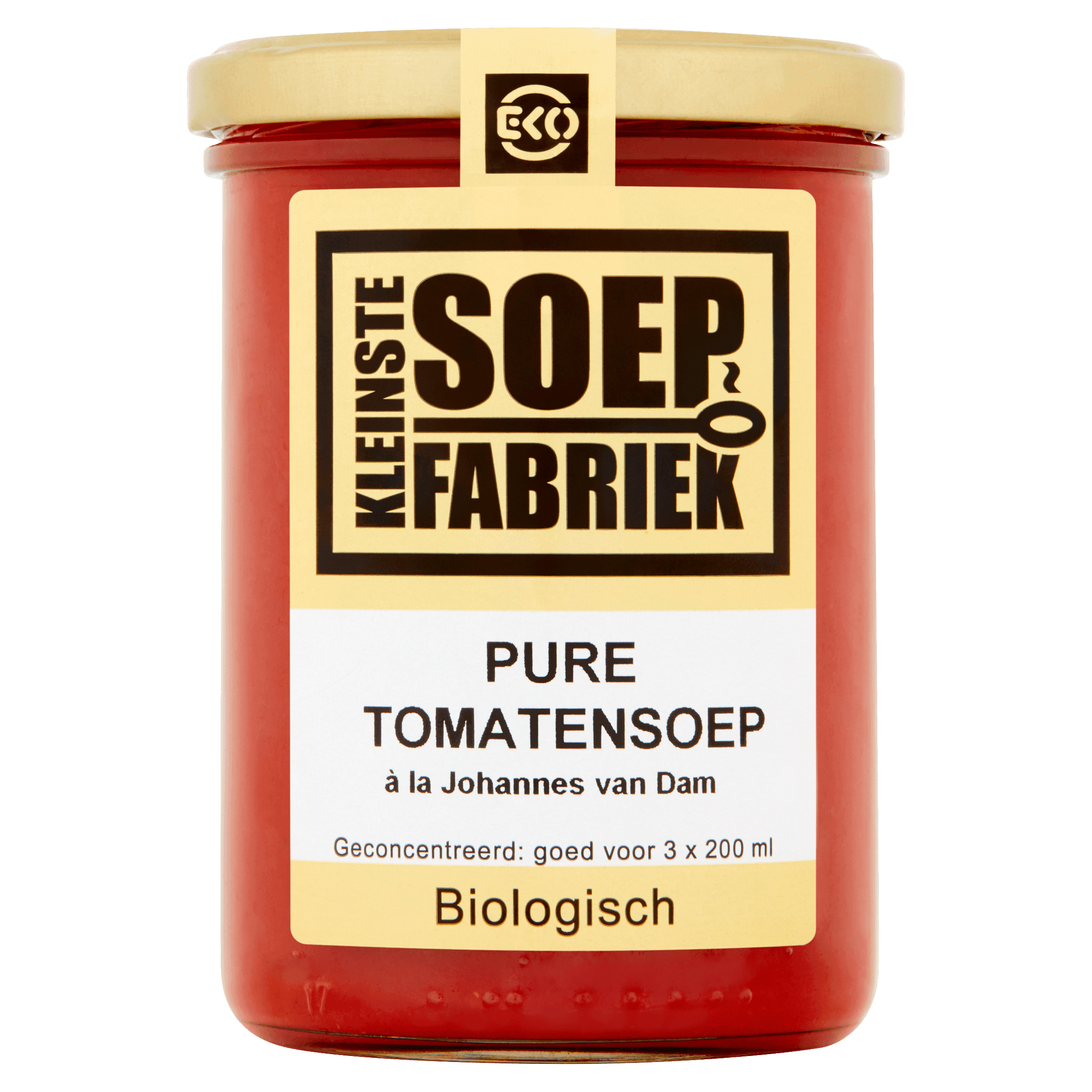 Kleinste Soepfabriek Pure tomatensoep à la Johannes van Dam