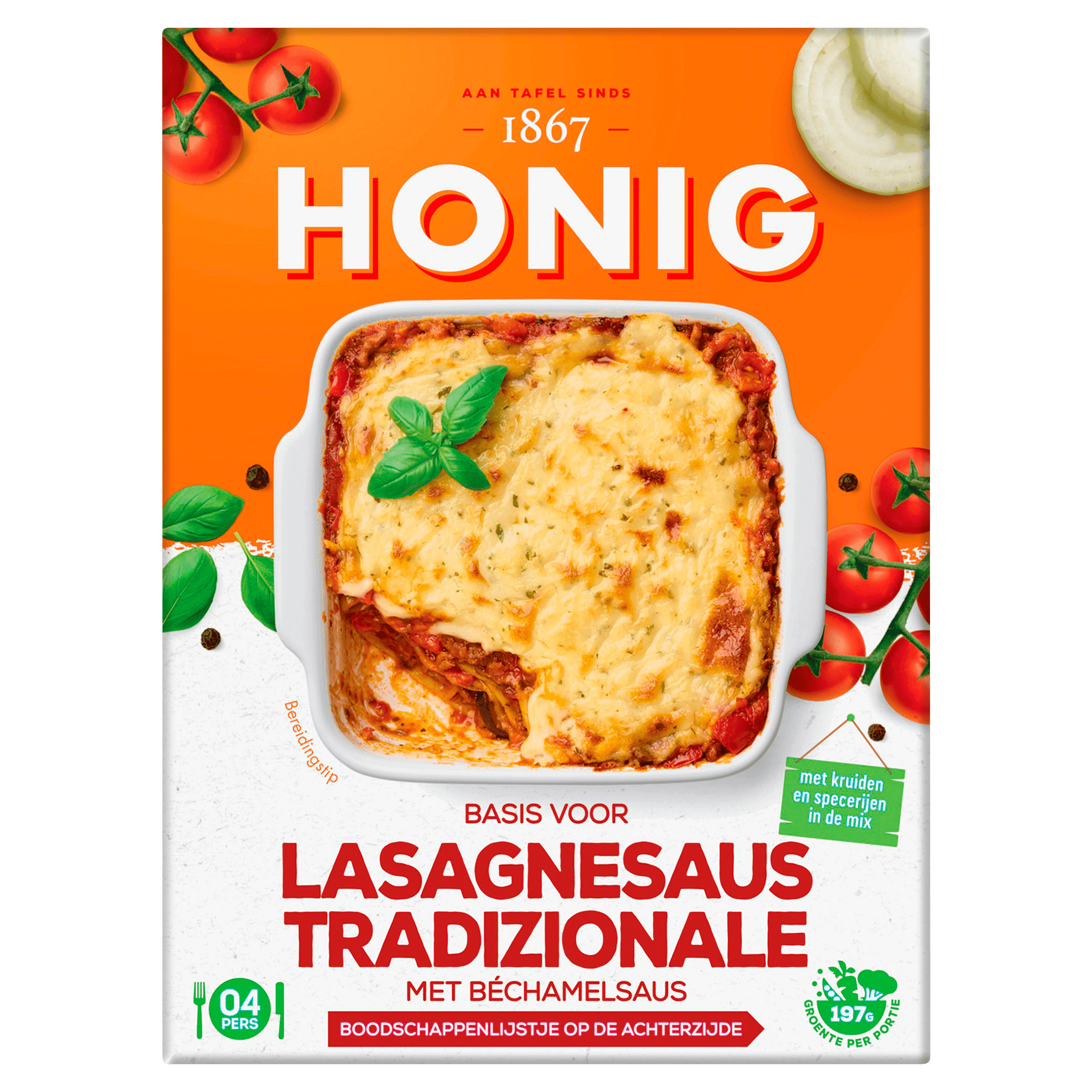 Honig Basis voor lasagnesaus traditionale