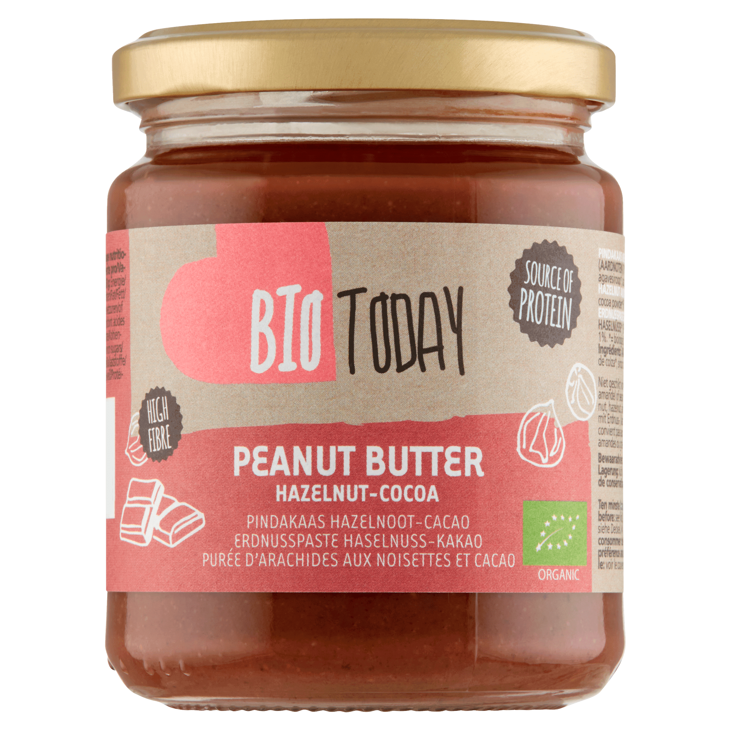 BioToday Pindakaas hazelnoot-cacao - bio