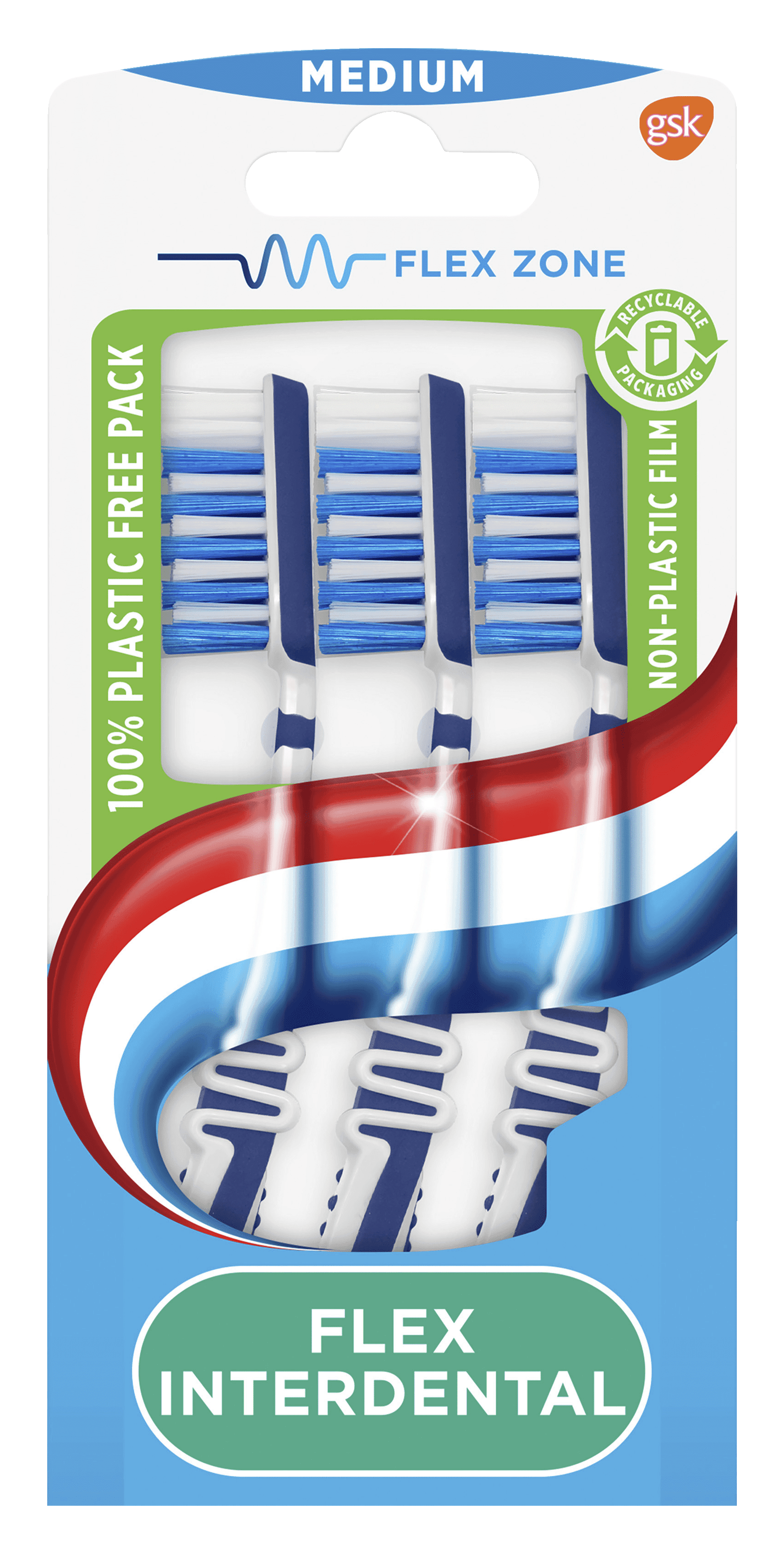 Aquafresh Tandenborstel flex interdental medium