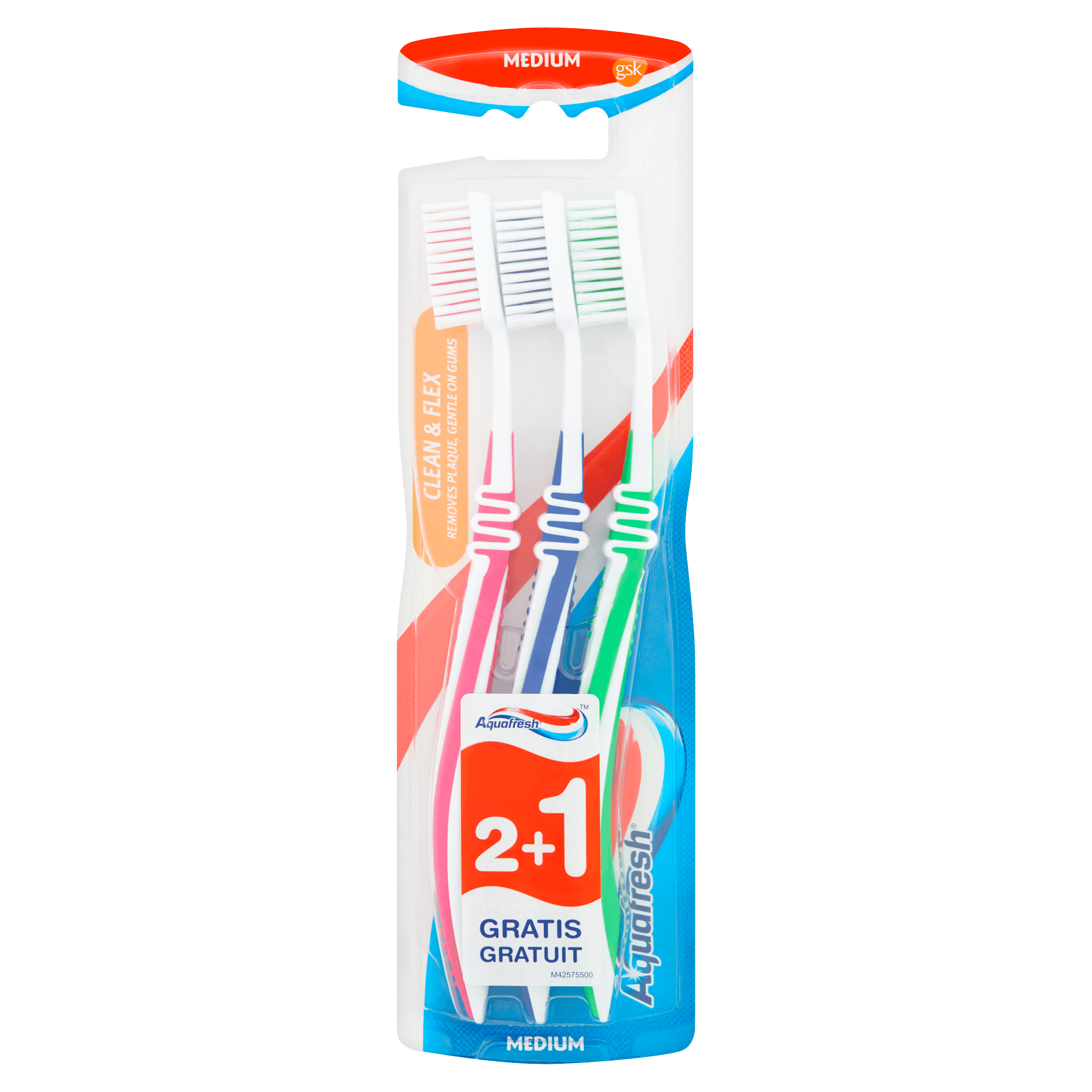 Aquafresh Tandenborstel clean en flex medium
