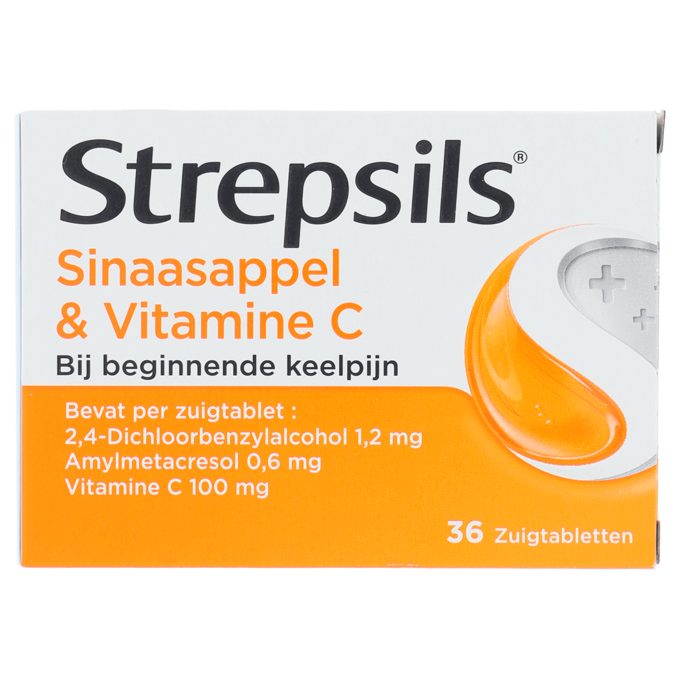 Strepsils Zuigtabletten Sinaasappel Vitamine C