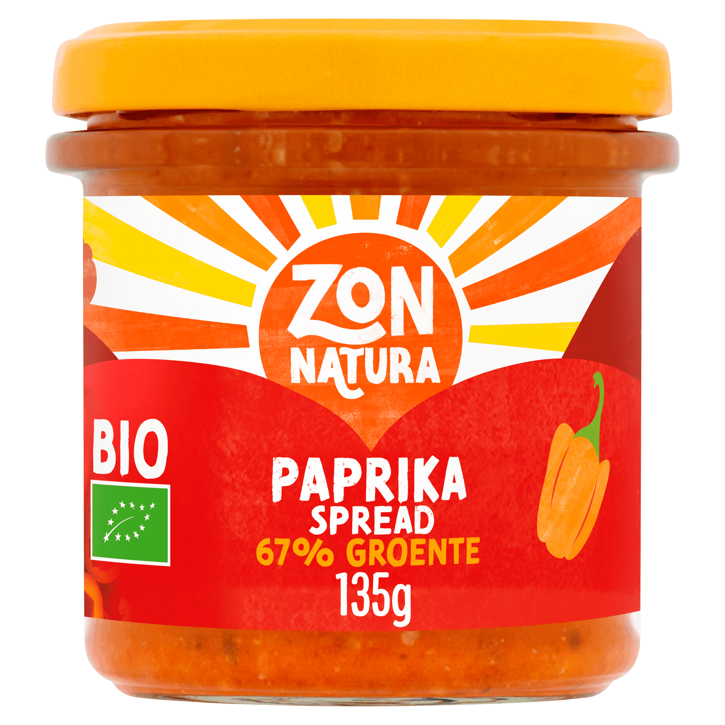 Zonnatura Groentespread paprika bio