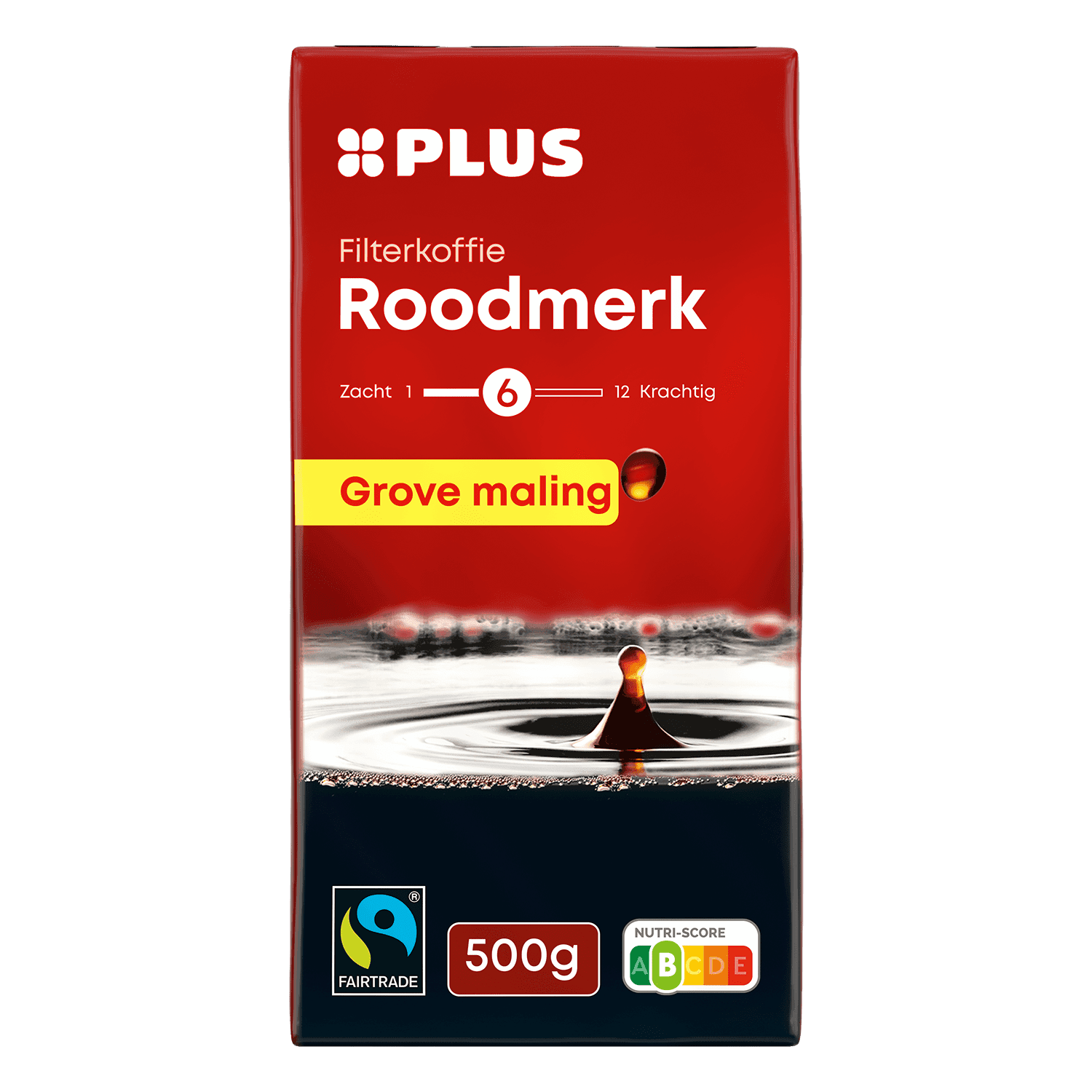 PLUS Rood Grove Filterkoffie Fairtrade
