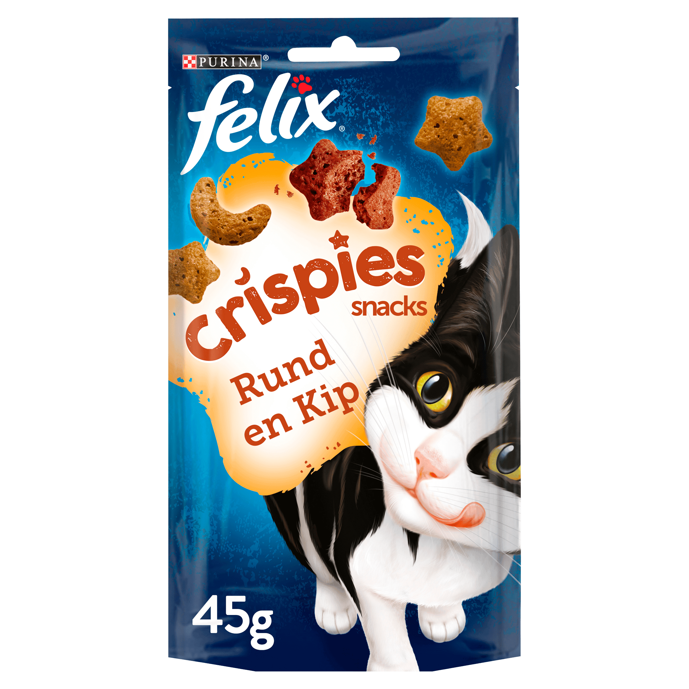 Felix Crispies kattensnacks rund & kip