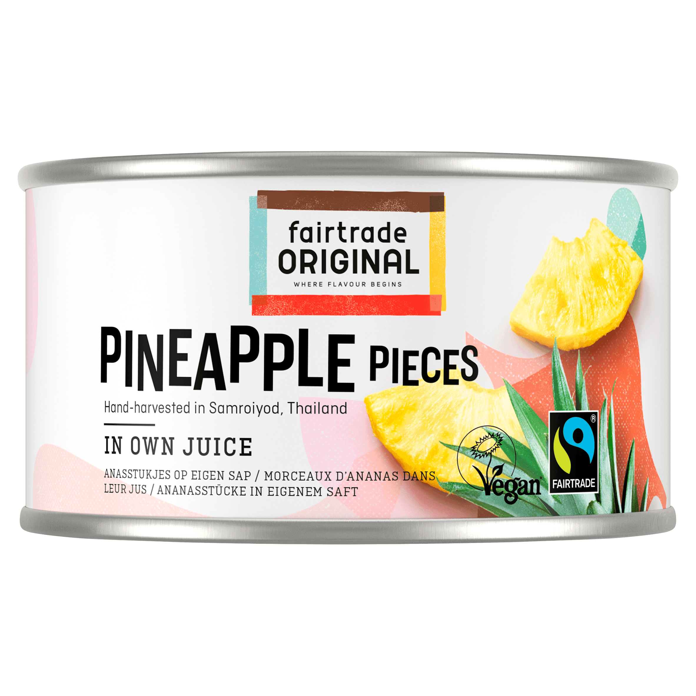 Fairtrade Original Ananas stukjes op sap Fairtrade