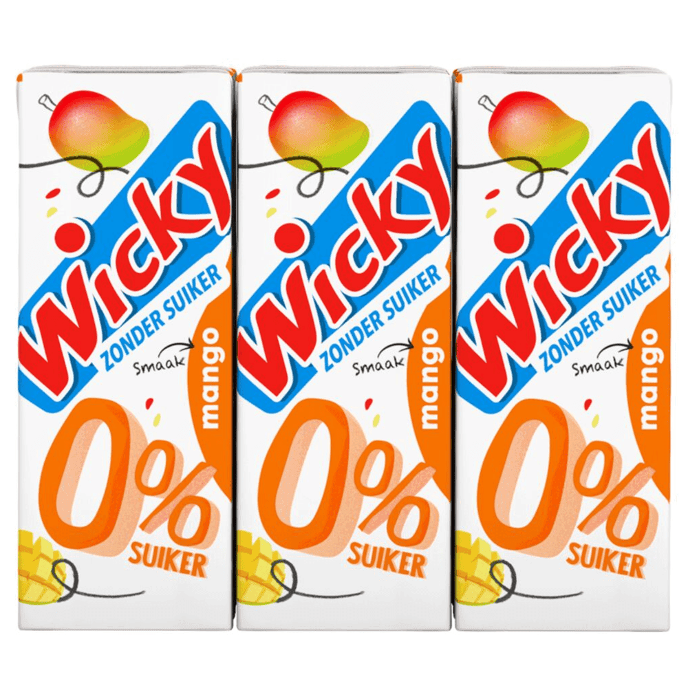 Wicky Mango 0% suiker 6-pack