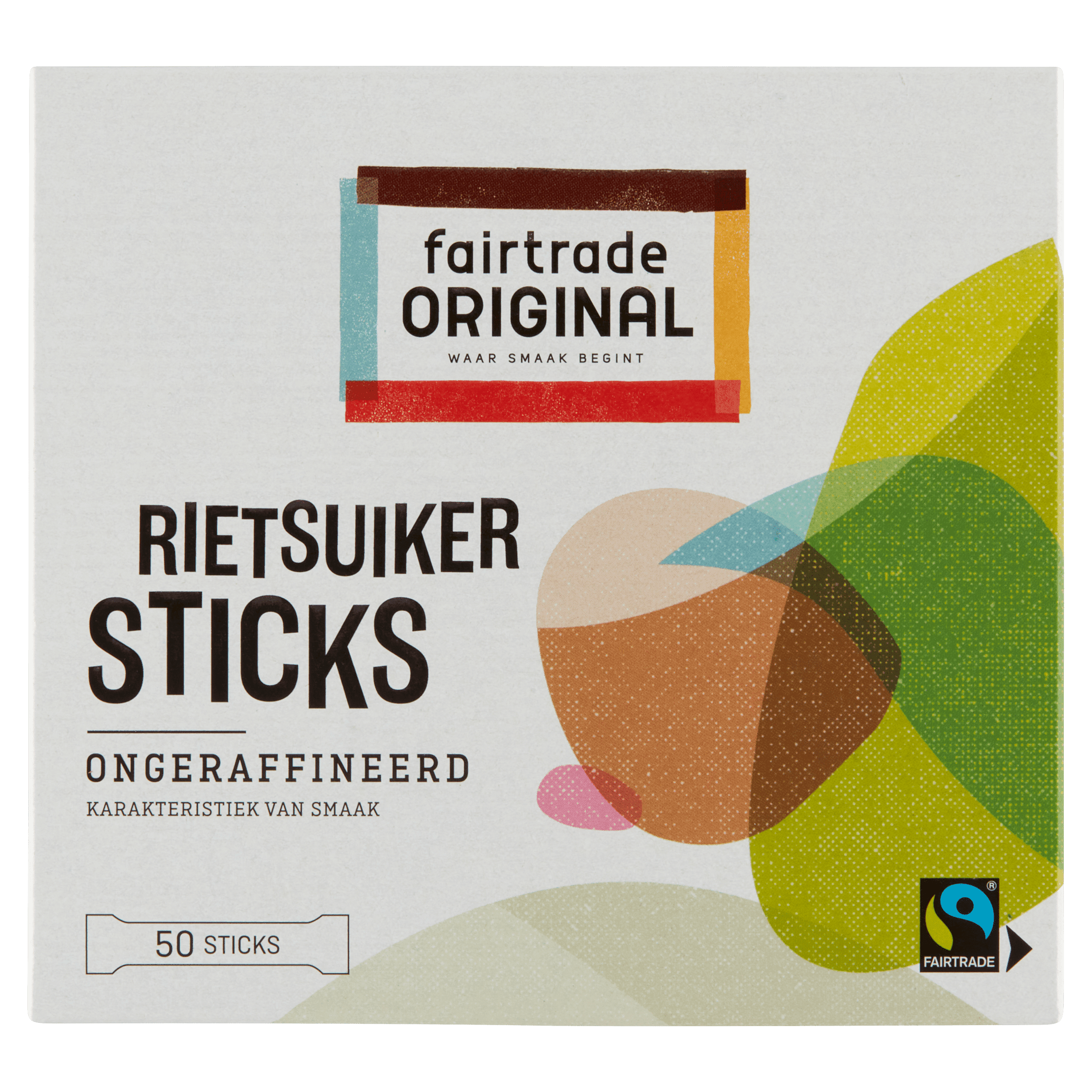 Fairtrade Original Ruwe rietsuiker in sticks Fairtrade
