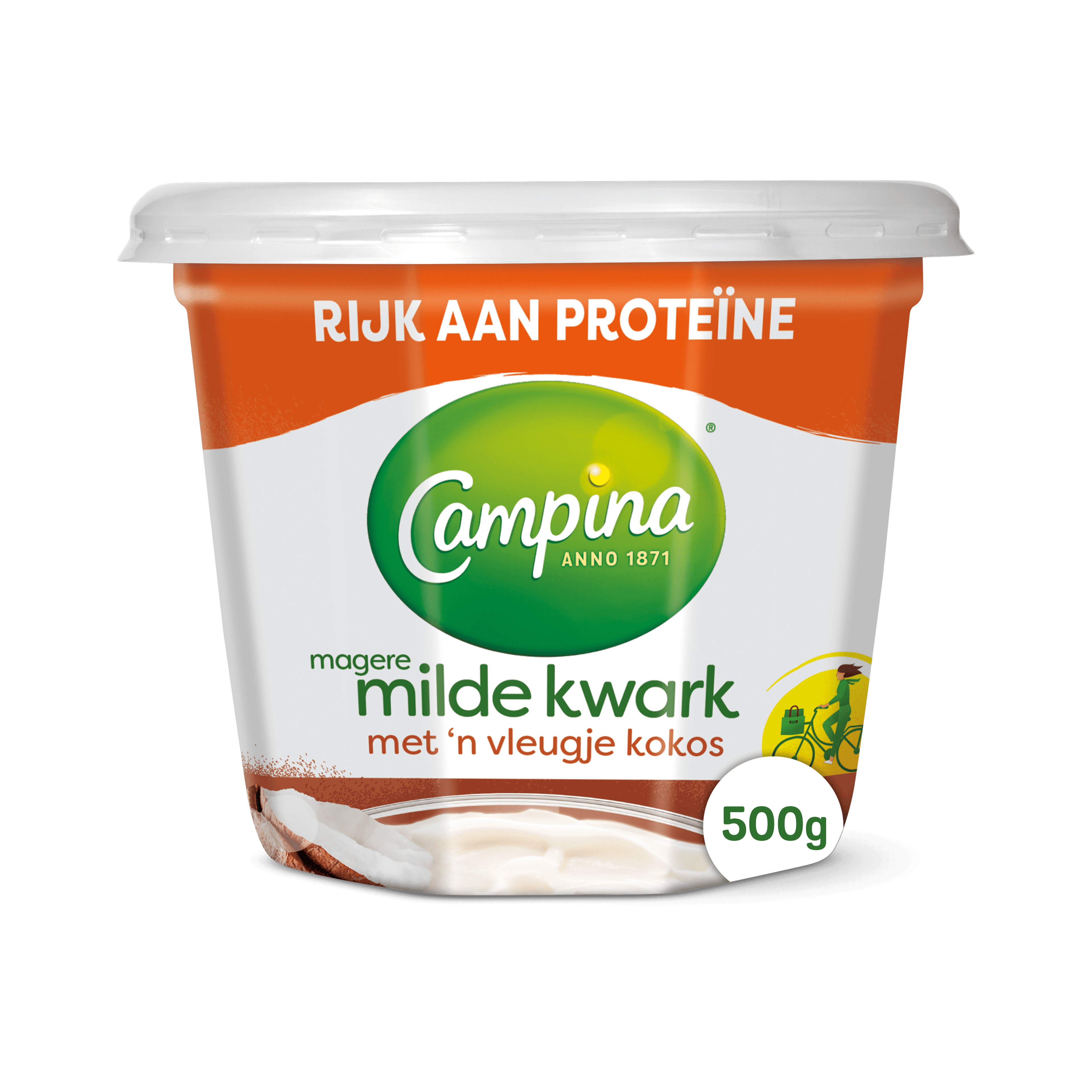 Campina Magere kwark met kokos