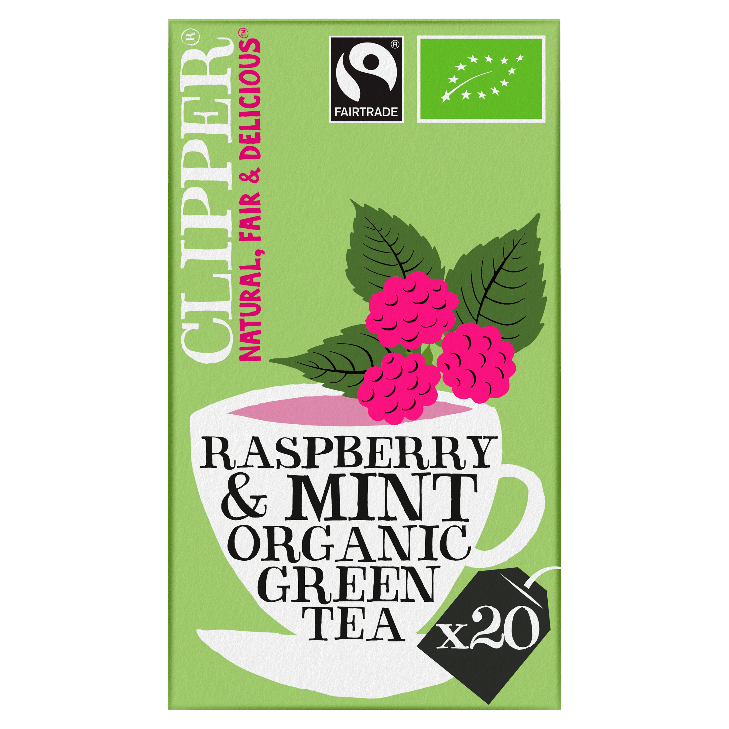 Clipper Organic Green Tea Raspberry Mint