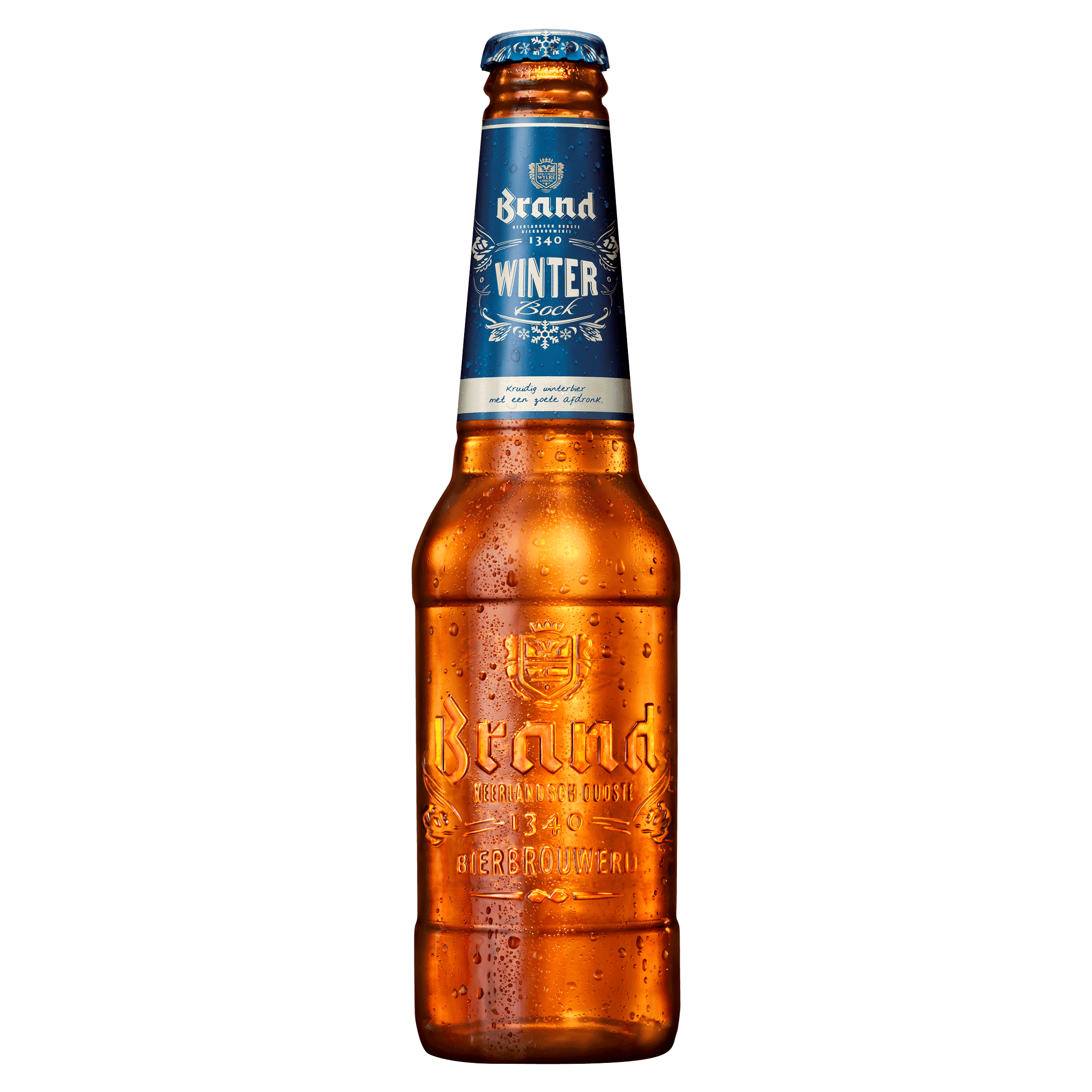Brand Winterbock bier fles