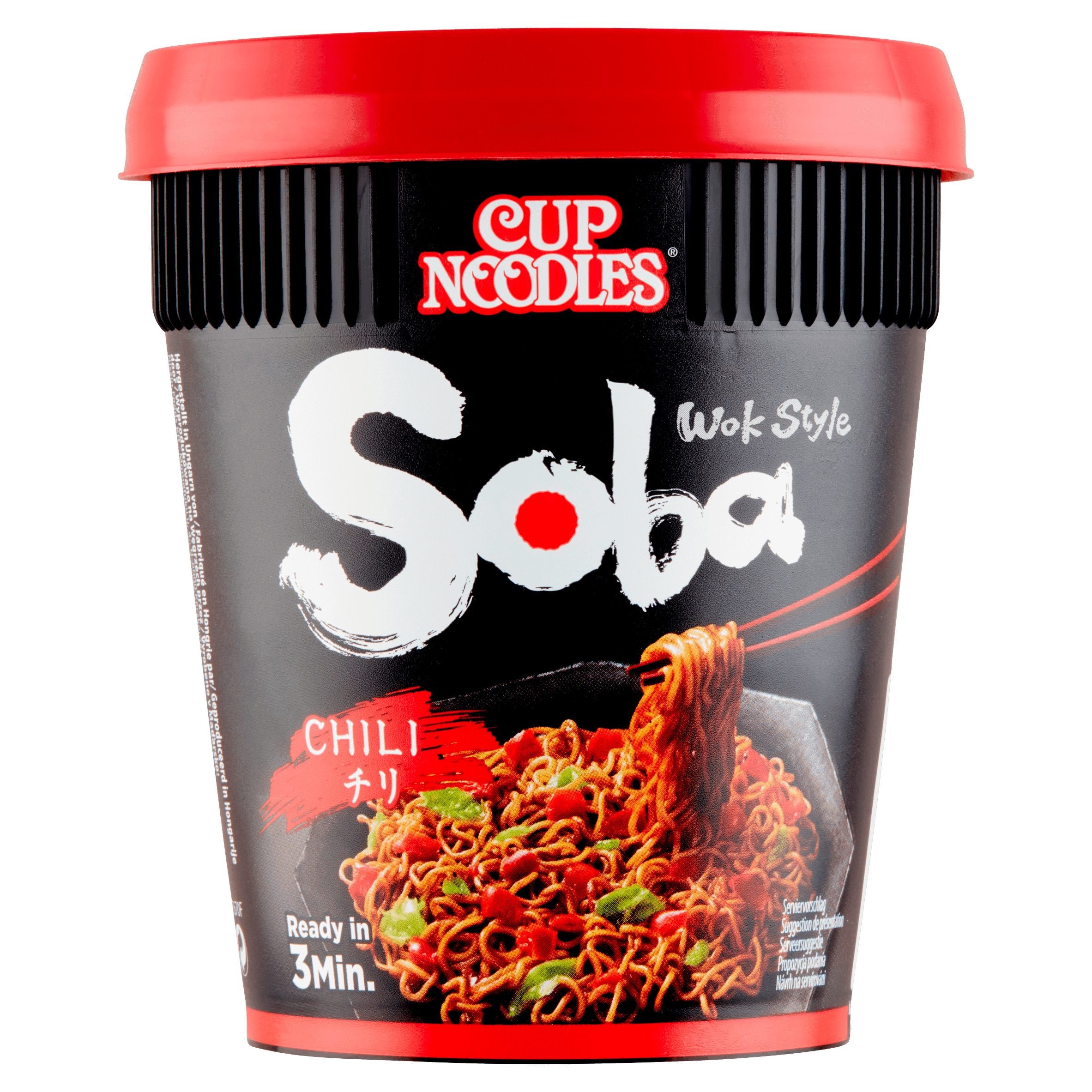 Nissin Soba cup Chili noodles