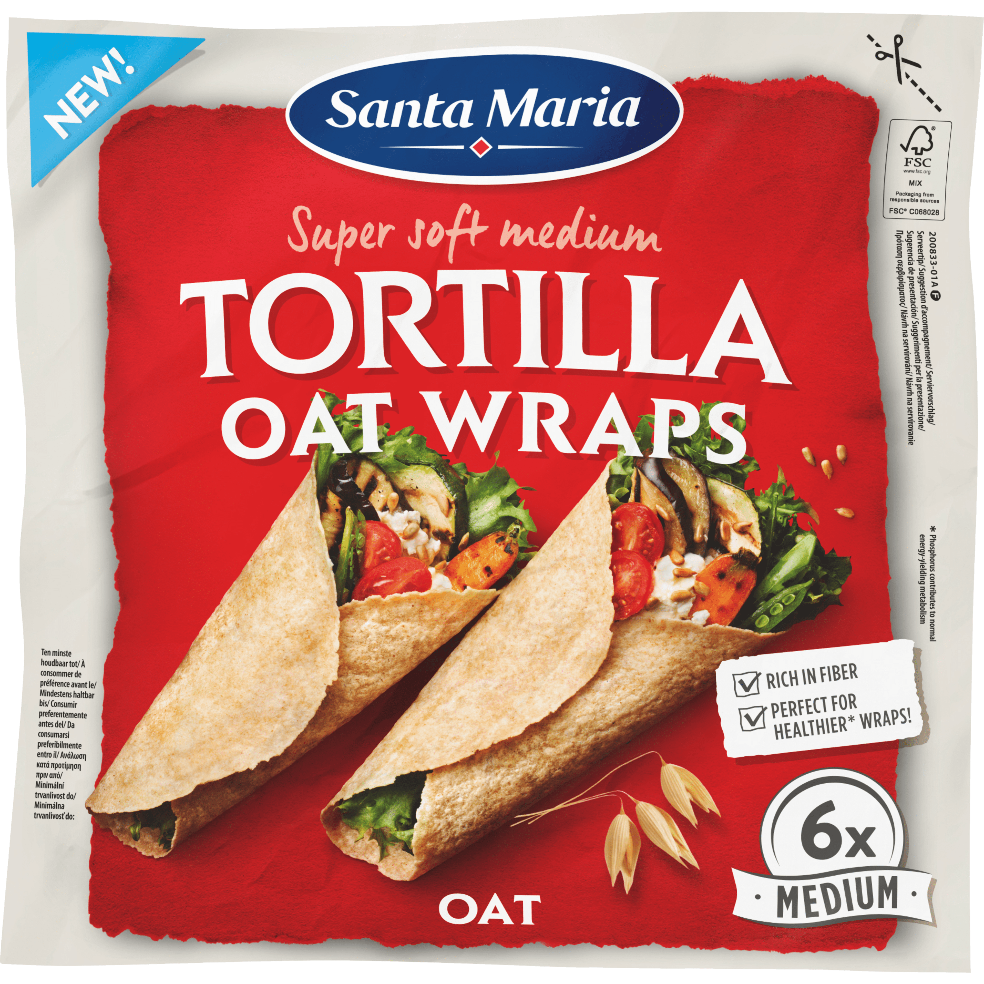 Santa maria Tortilla Oat Medium