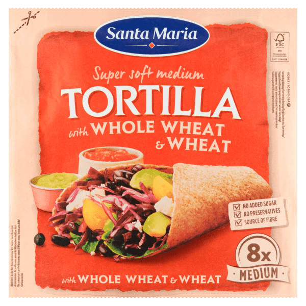 Santa maria Tortilla wrap met volkorentarwe M 8st
