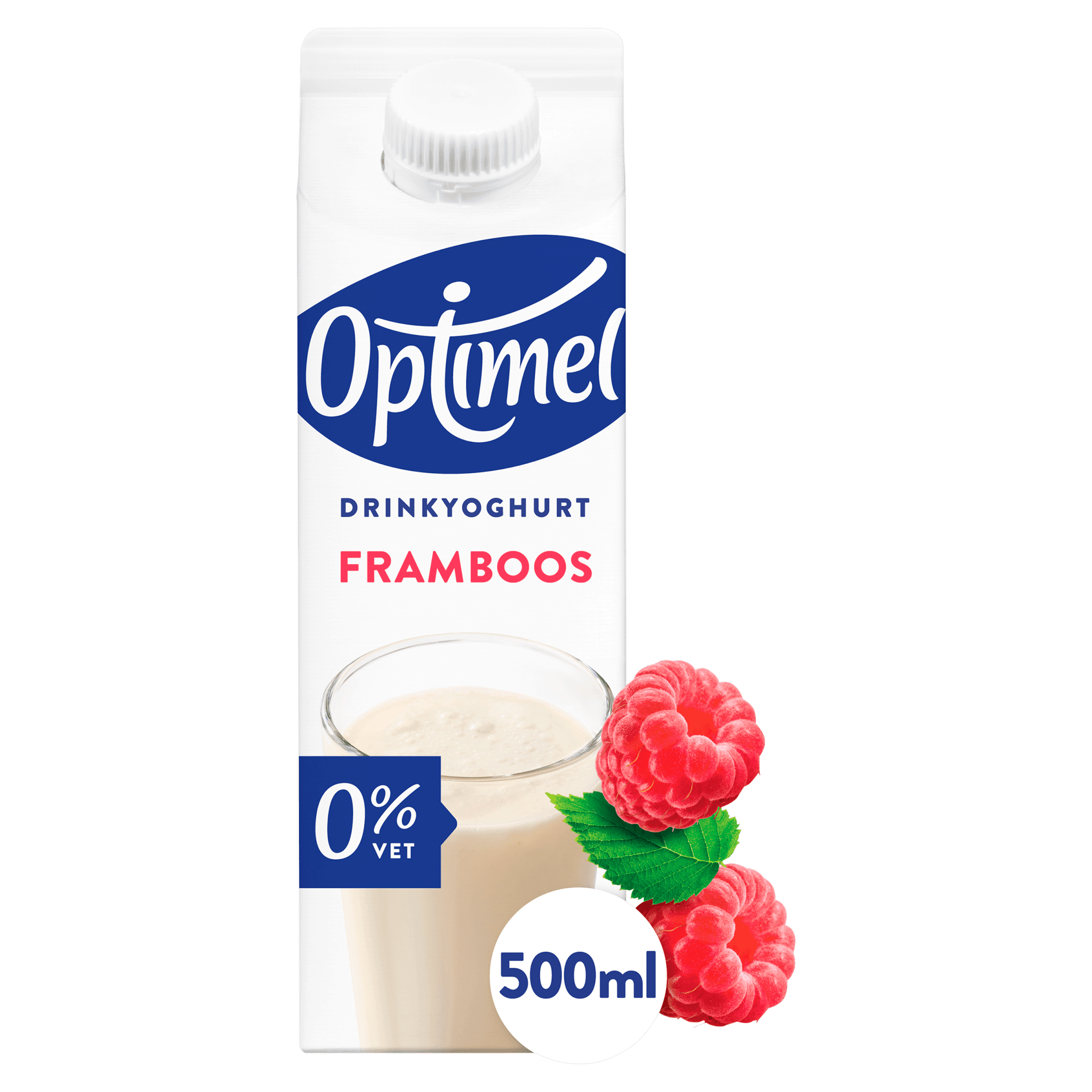 Optimel Drink framboos 0% vet