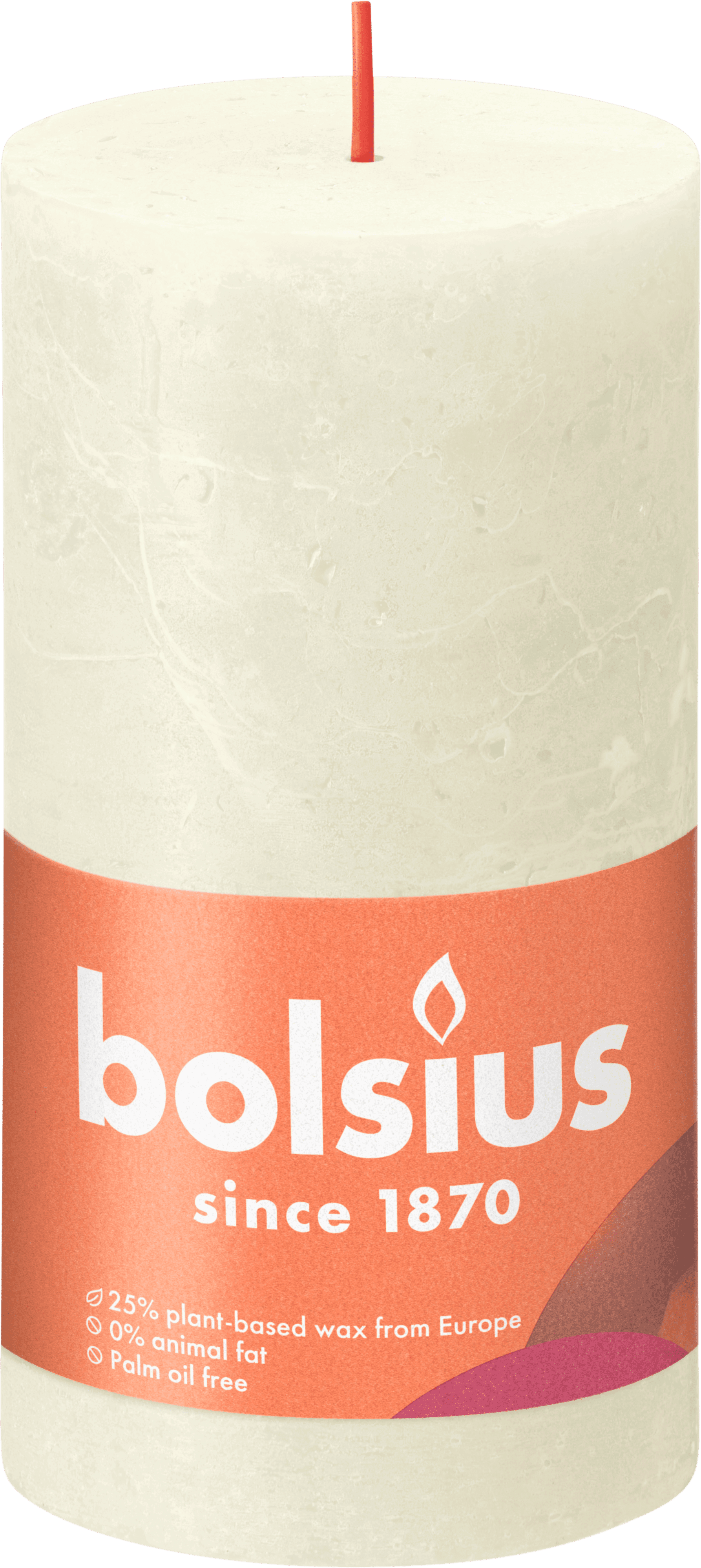 Bolsius Rustiek stompkaars 130/68 Soft Pearl