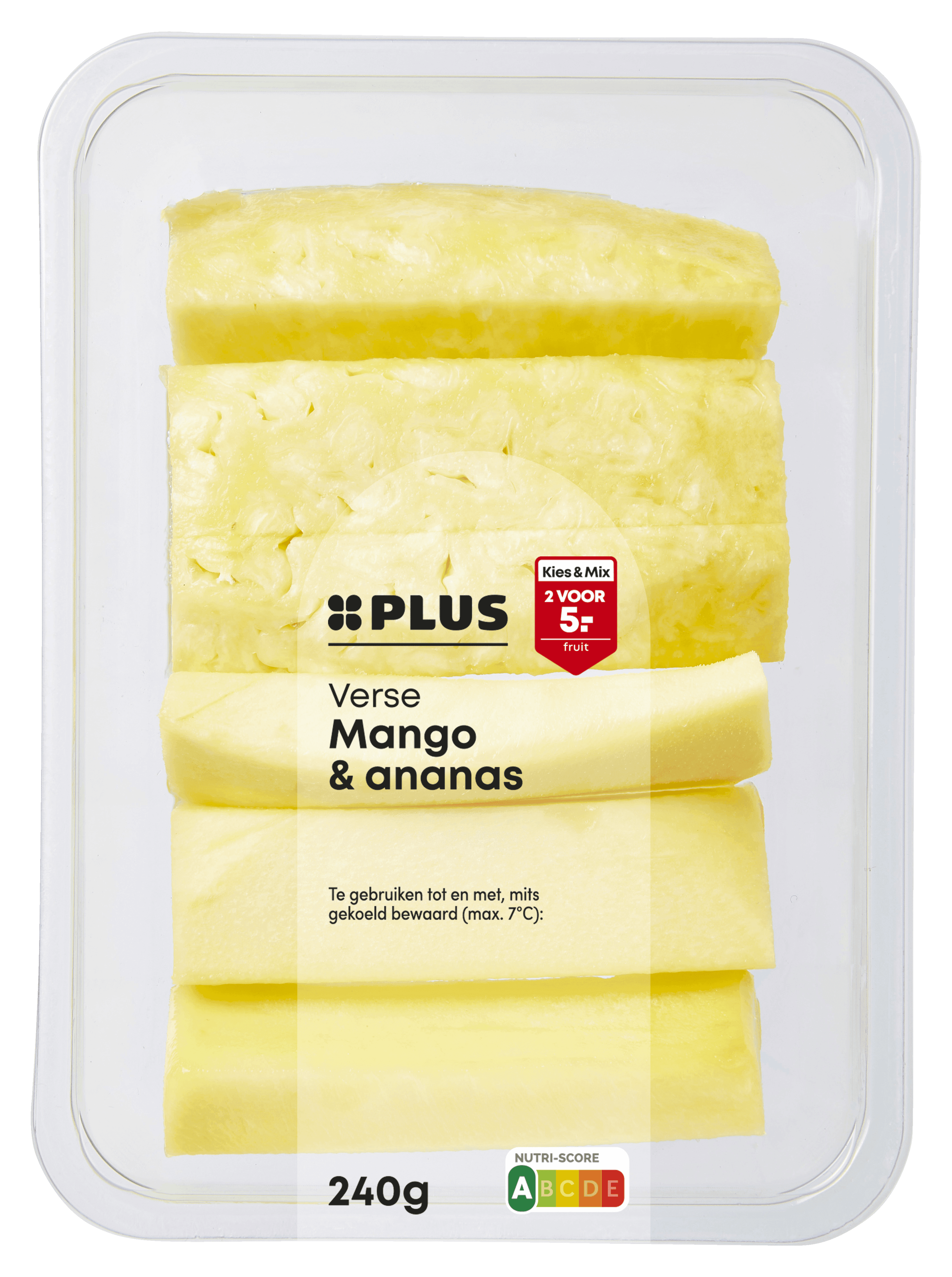 PLUS Verse ananas/mango sticks