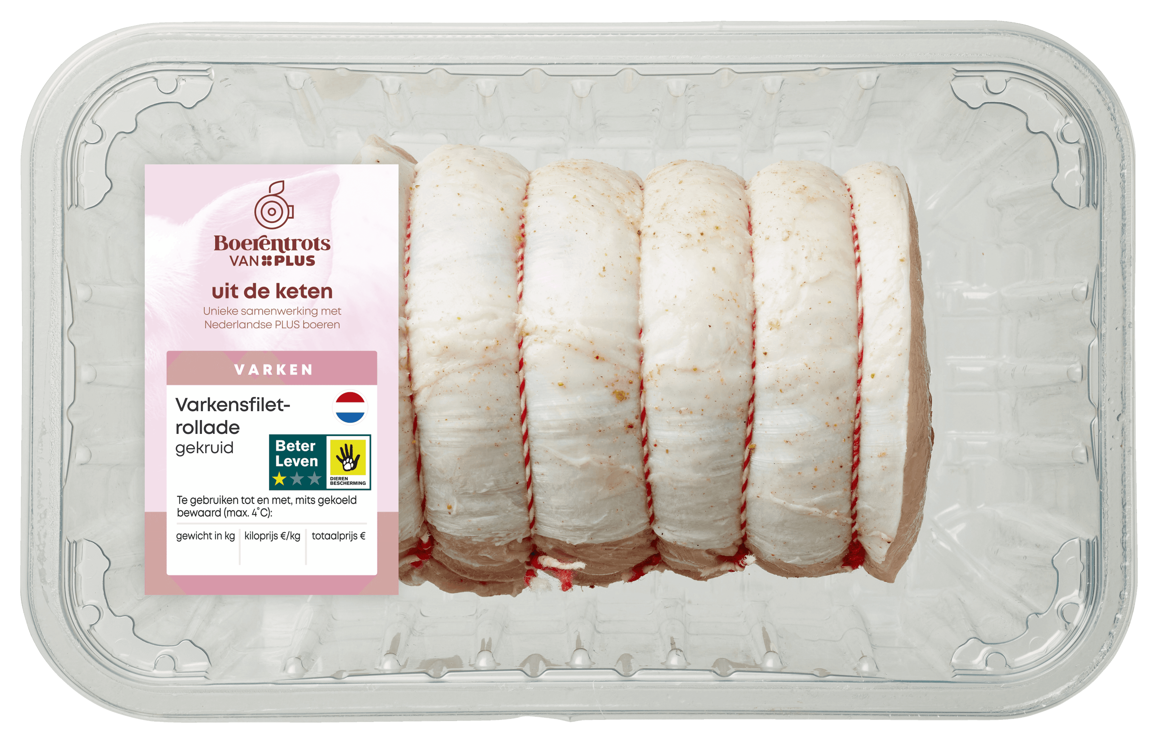 PLUS Boerentrots Varkensfiletrollade gekruid