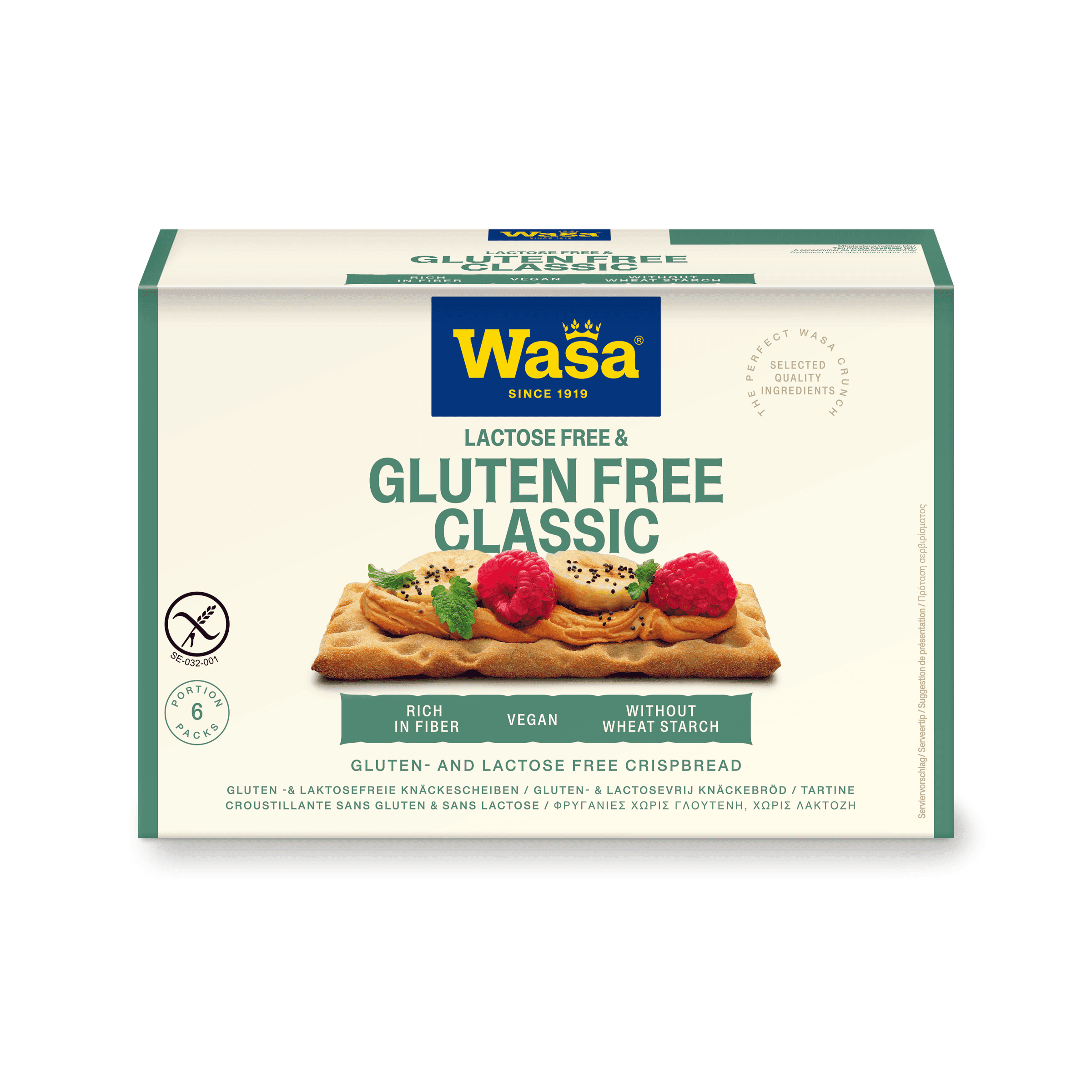Wasa Glutenvrije en Lactosevrije Knäckebröd