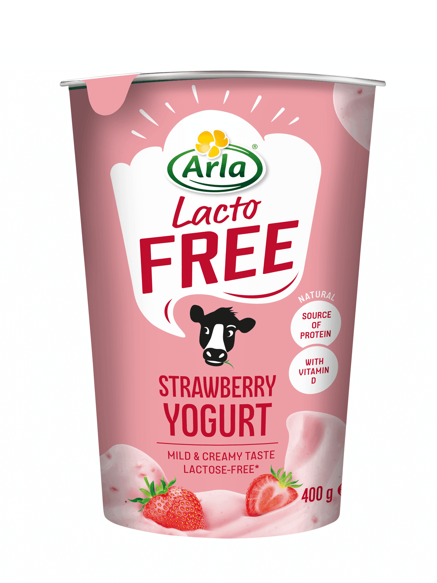 Arla Lactofree yoghurt aardbei lactosevrij
