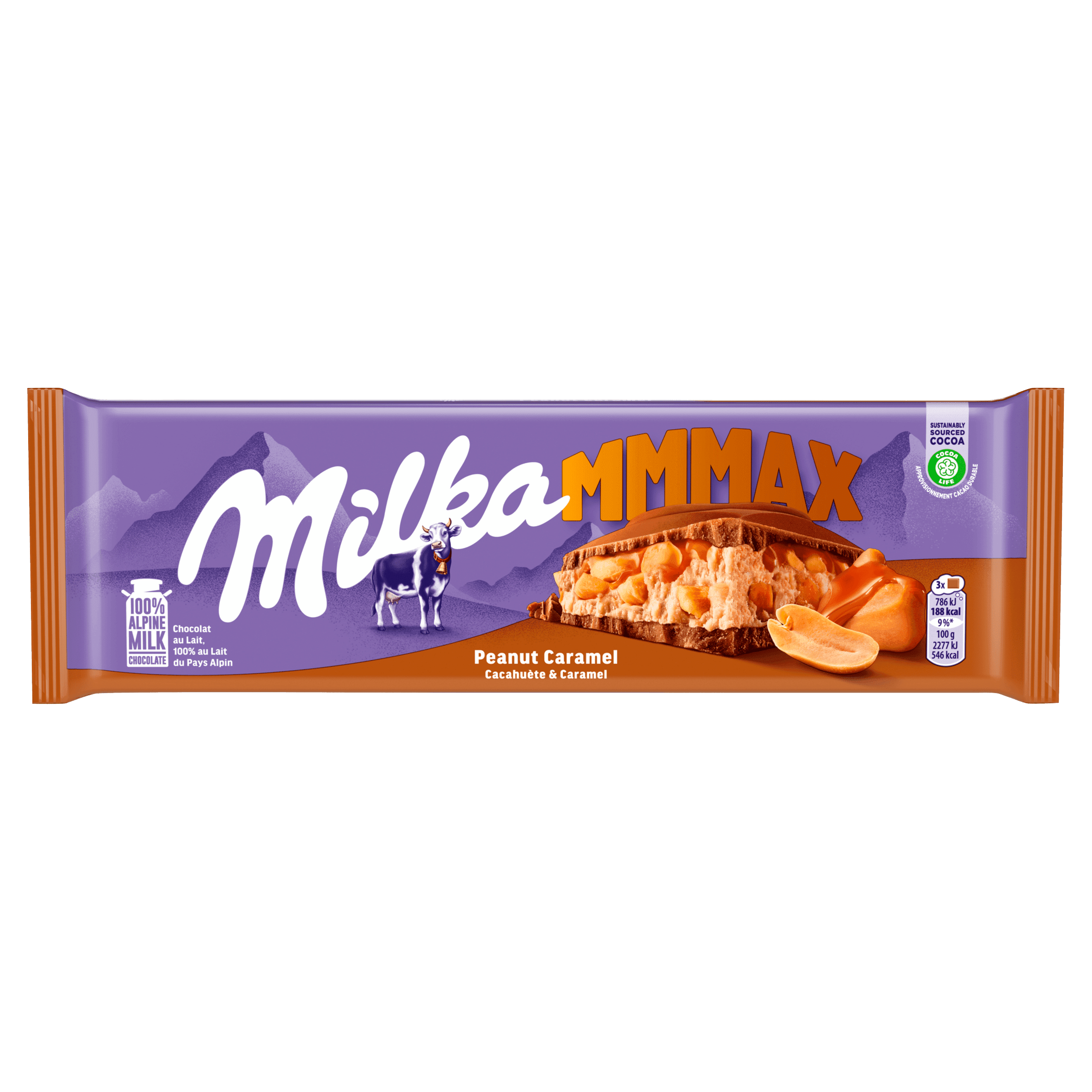 Milka Mmmax Chocoladereep Peanut Caramel