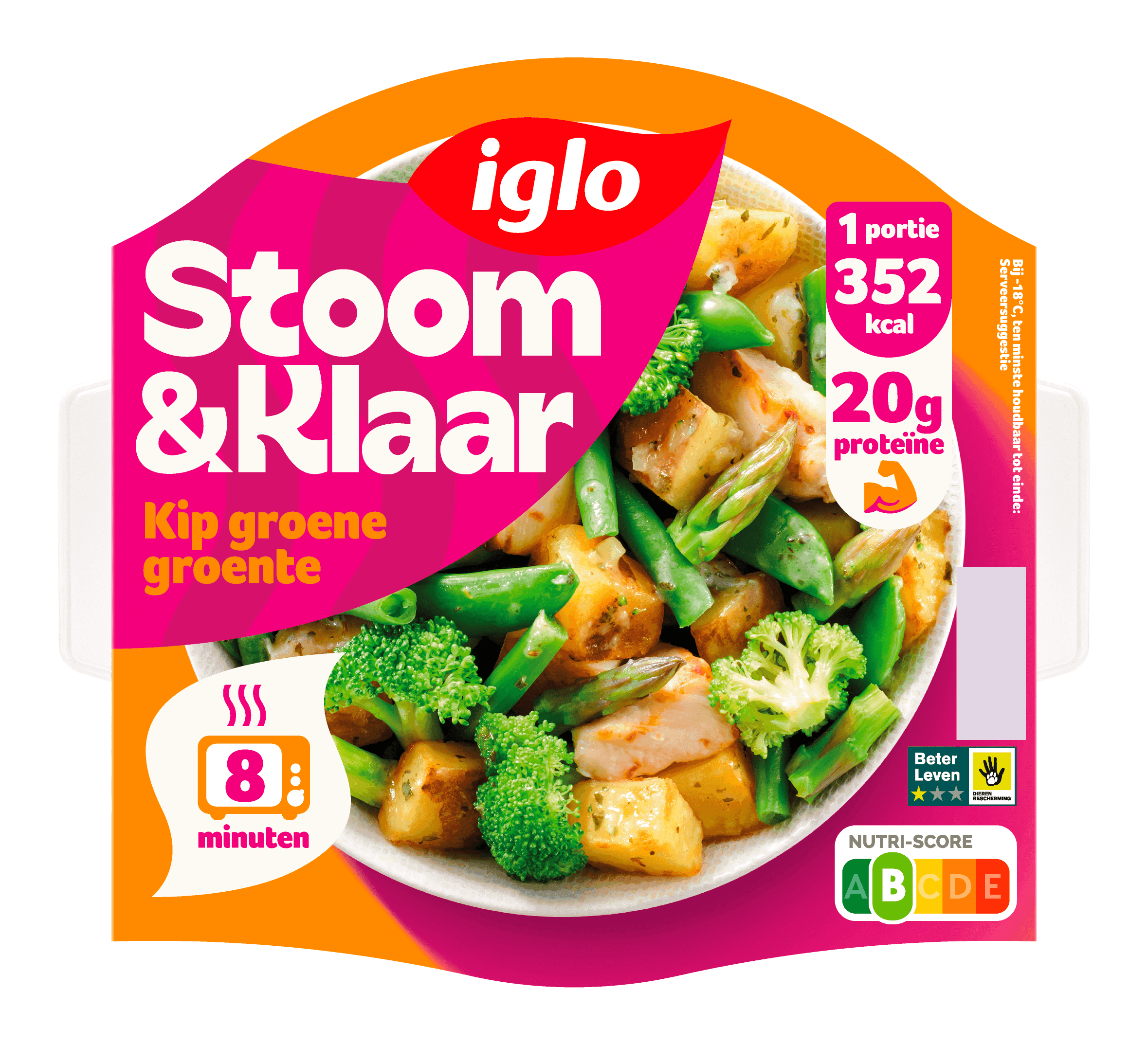 Iglo Stoom & klaar kip groene groente