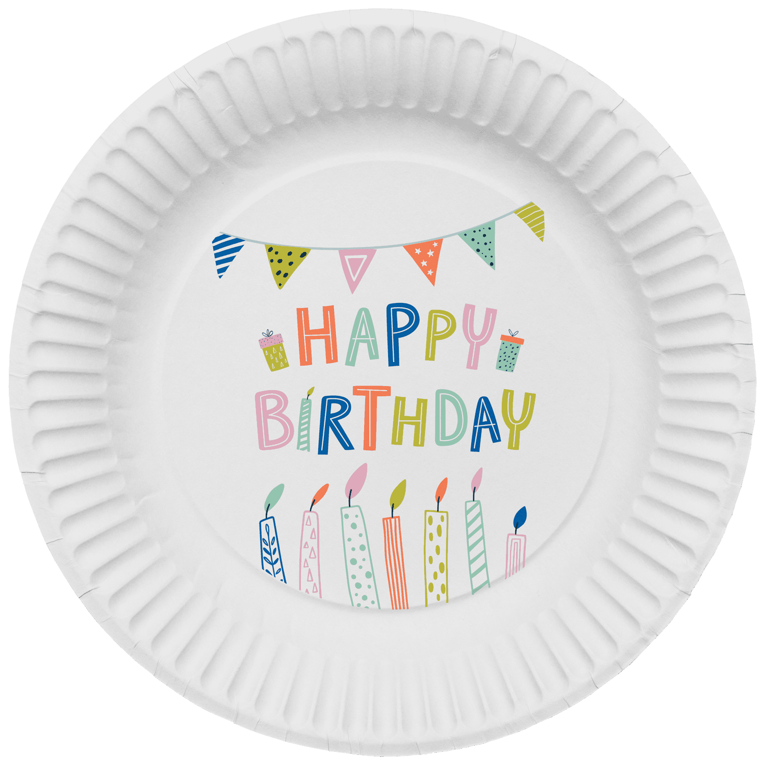 Folat Bordjes Happy Birthday Eco 23cm