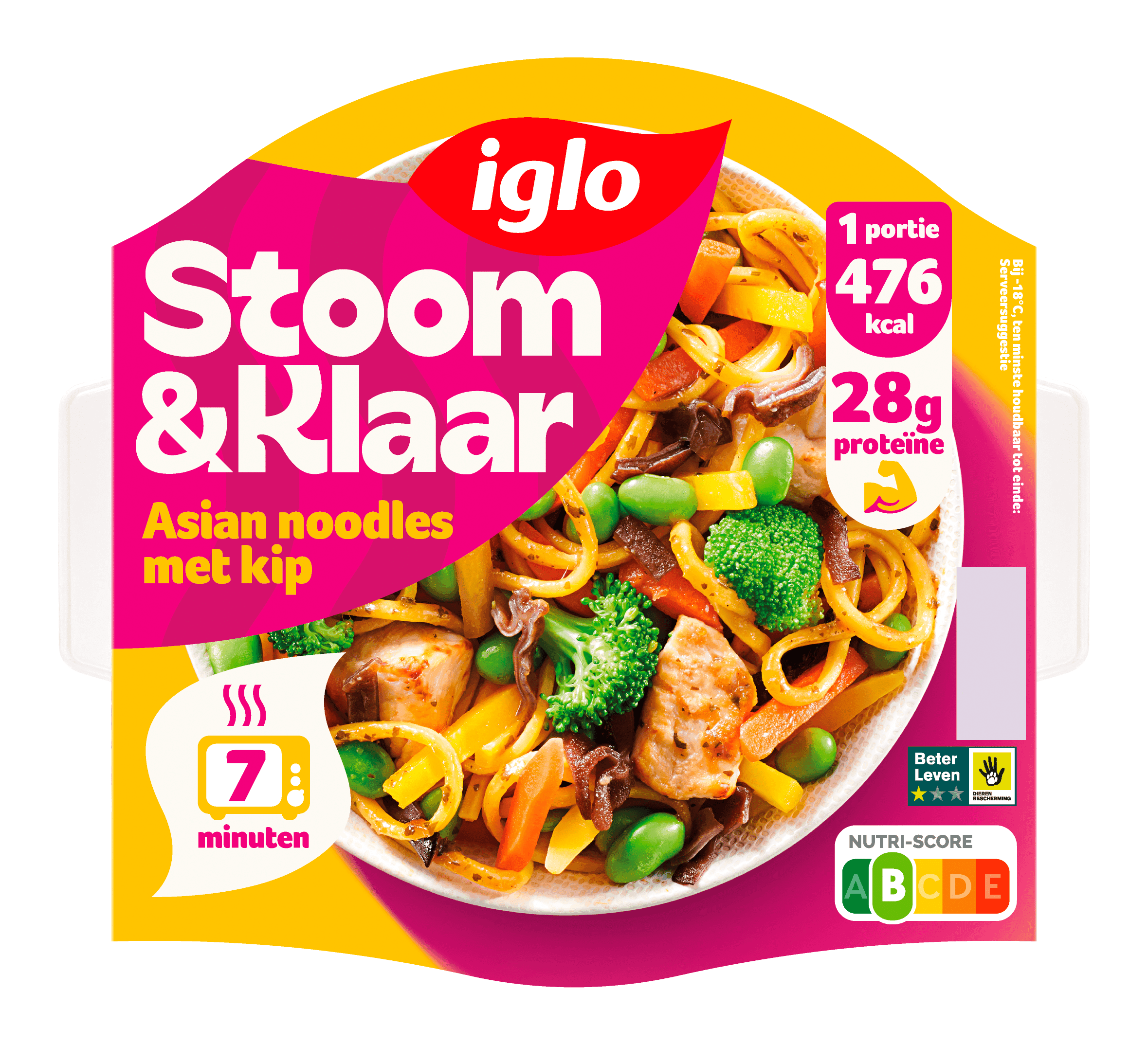 Iglo Stoom & klaar Asian noodles met kip