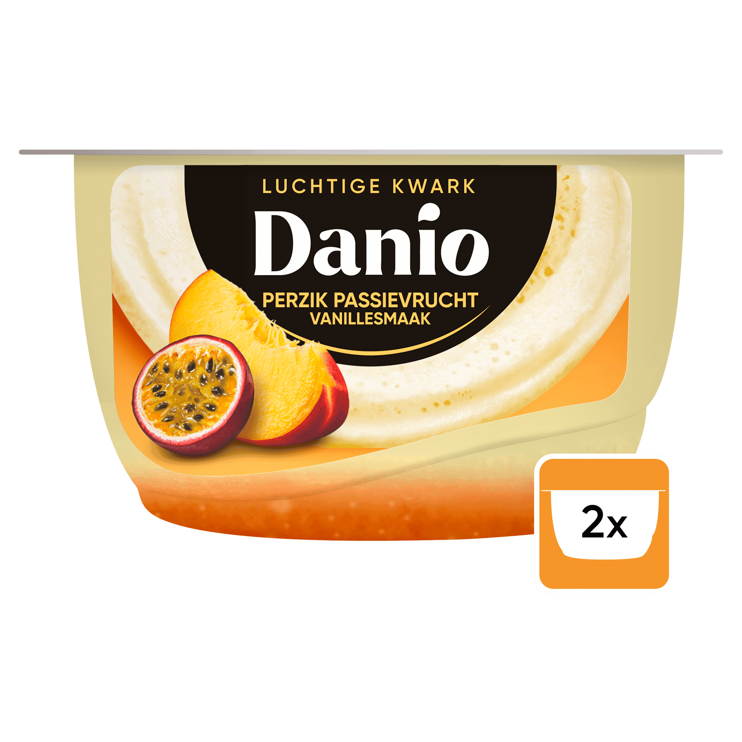Danio Luchtige kwark perzik-passievrucht