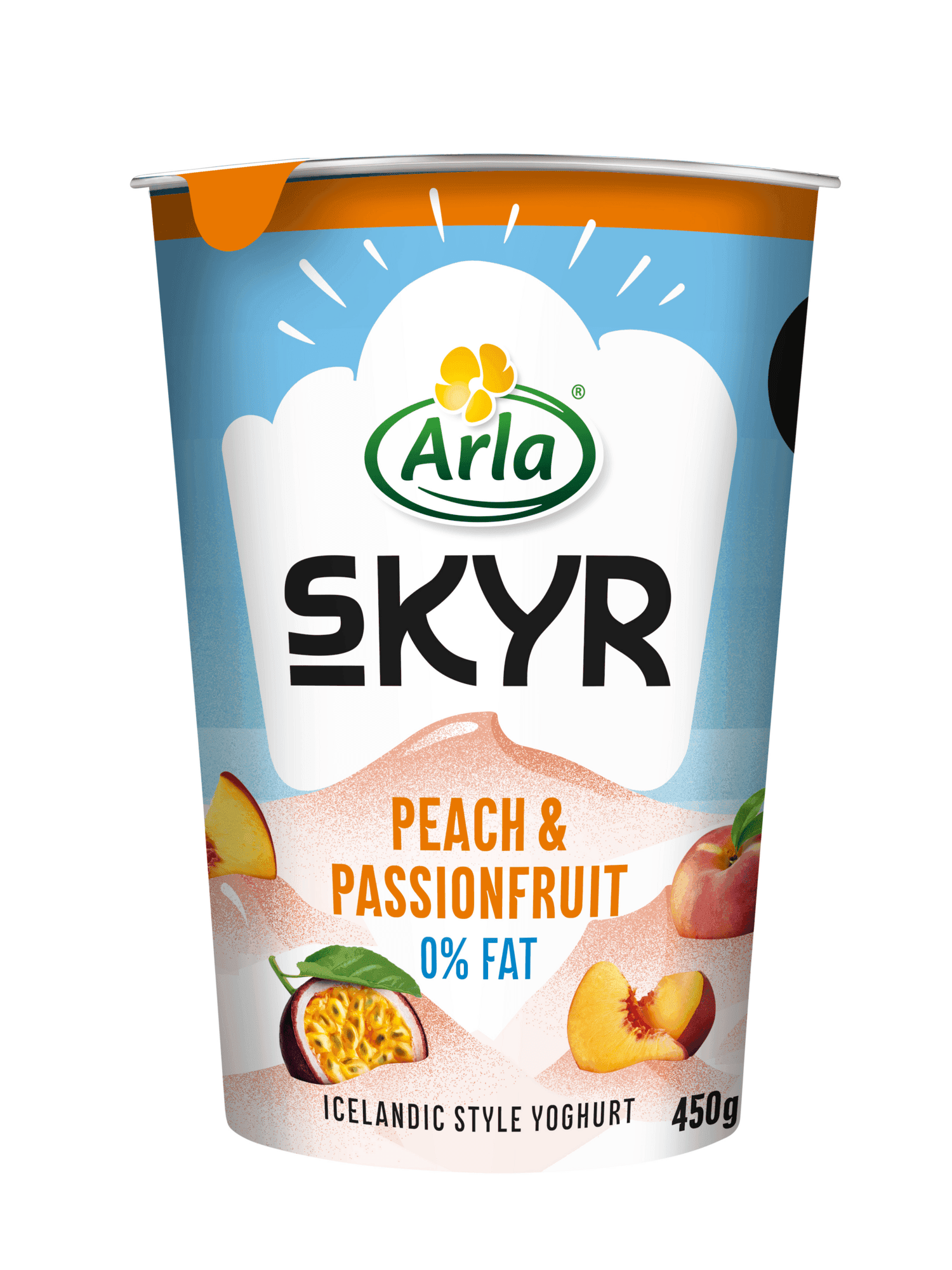 Arla Skyr peach & passionfr 0% vet