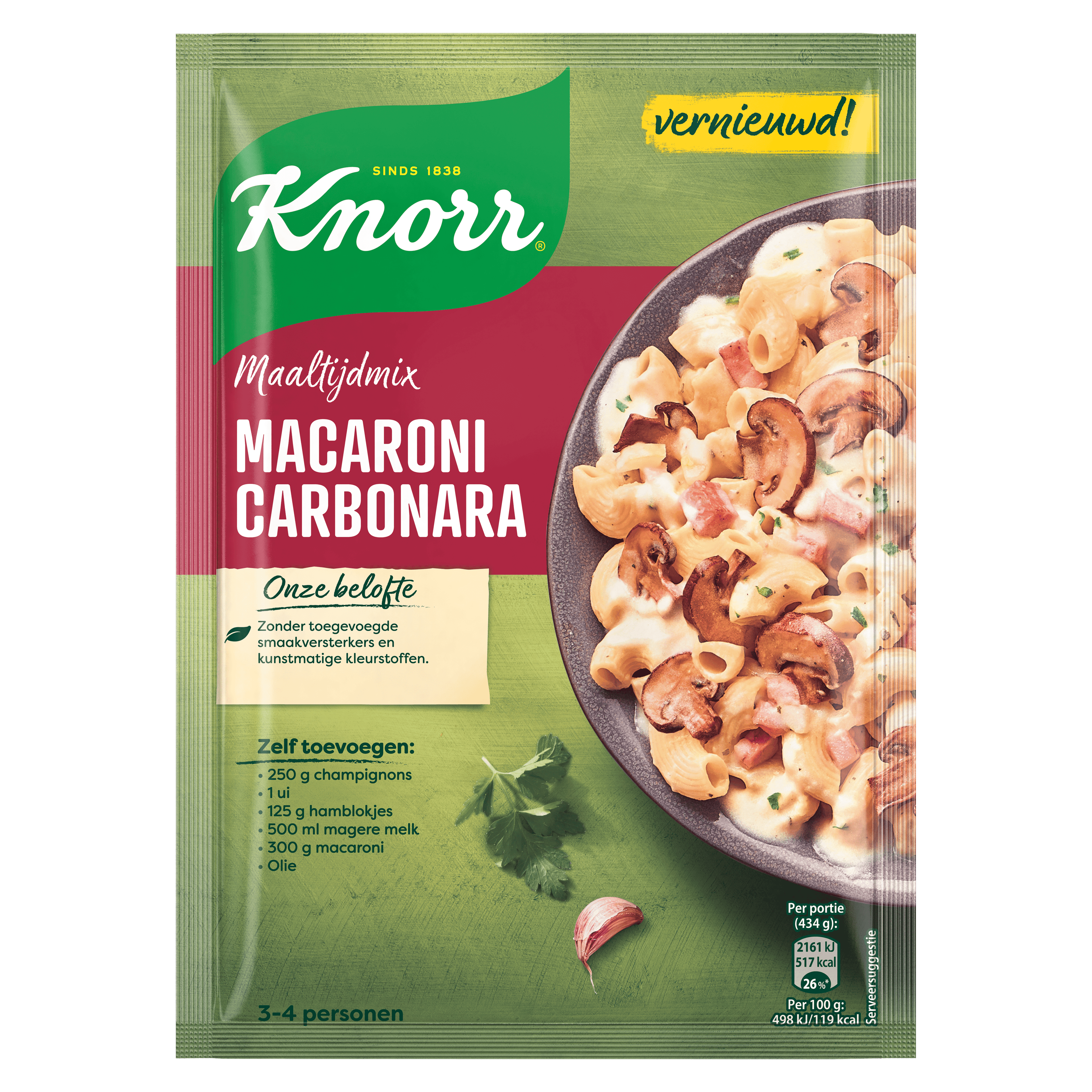 Knorr Mix voor Macaroni Carbonara