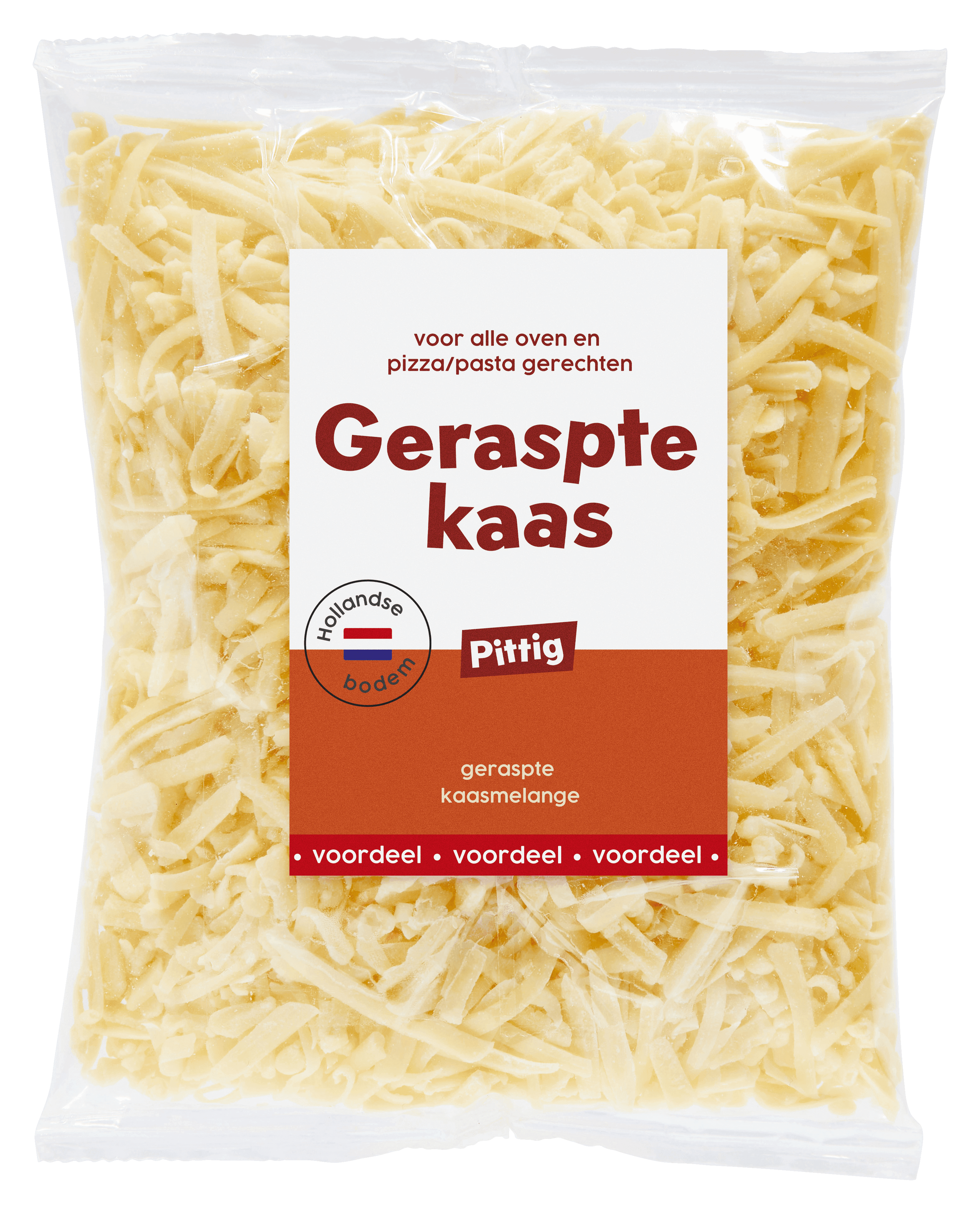 Neutraal Gouda Geraspte kaas pittig