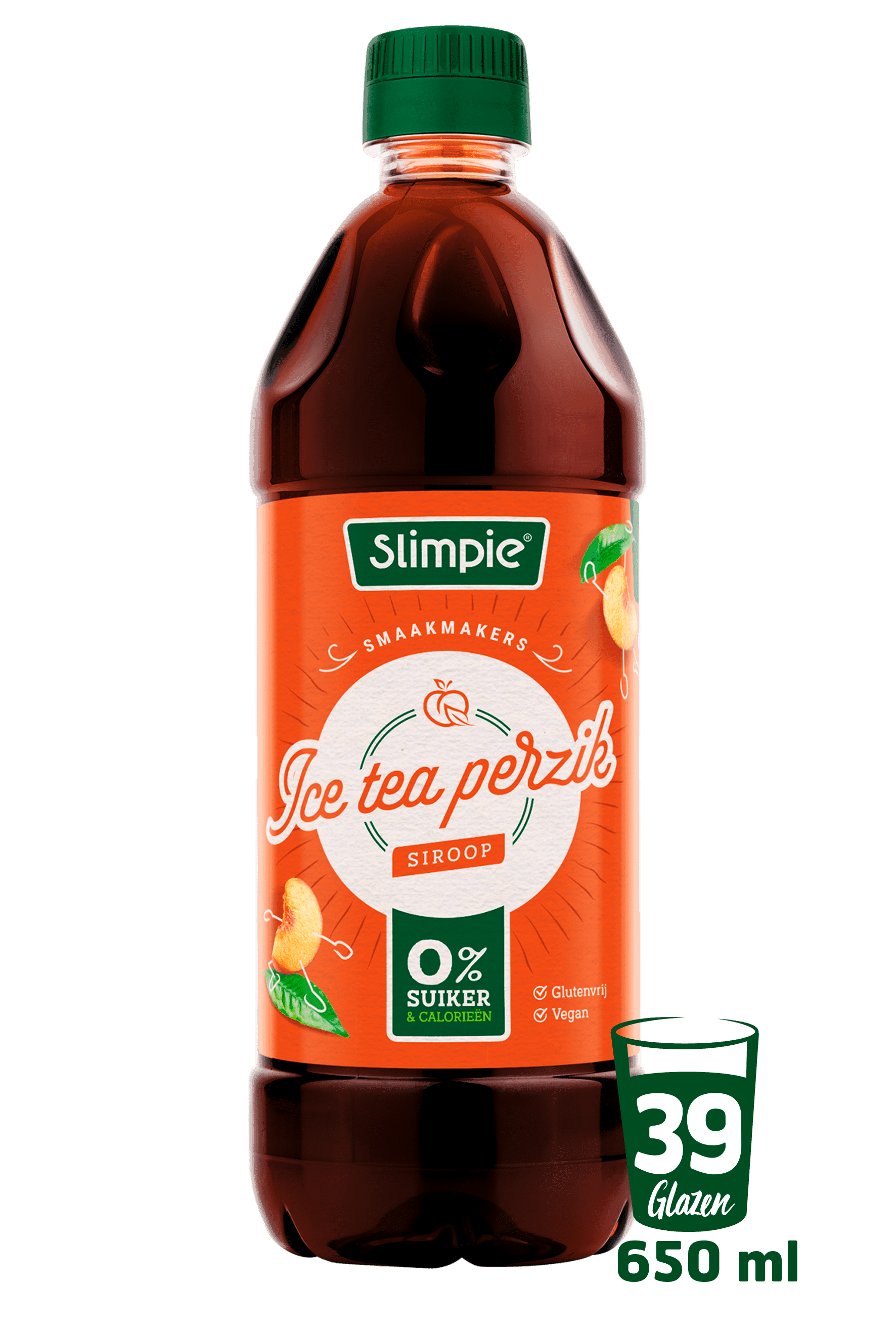 Slimpie Limonadesiroop ice tea perzik