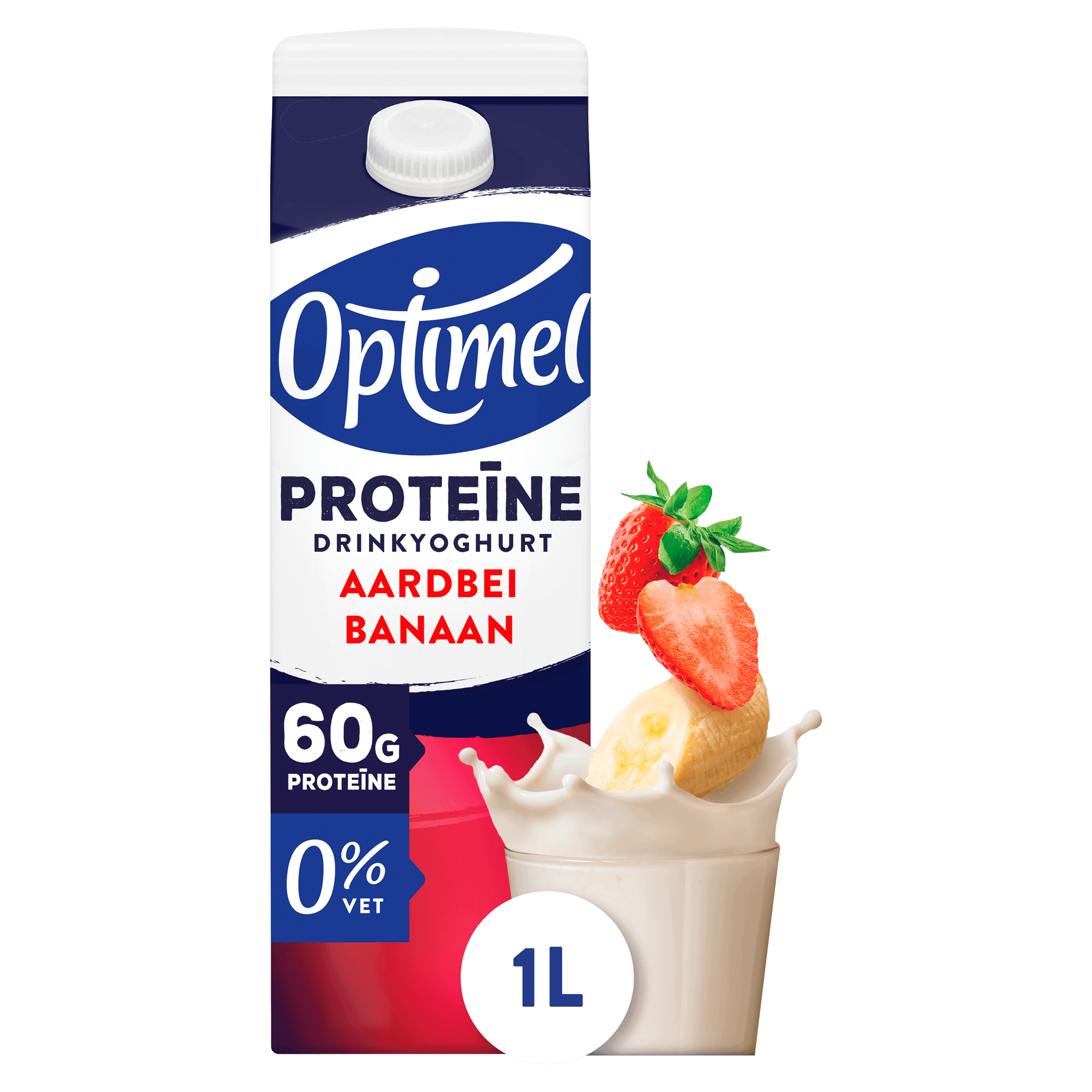 Optimel Drinkyoghurt Proteïne Aardbei Banaan