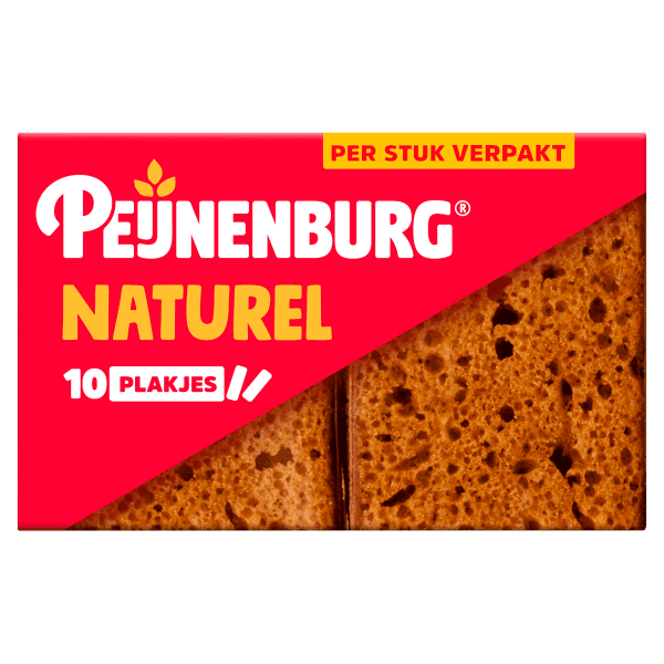 Peijnenburg Ontbijtkoek Naturel Portieverpakking