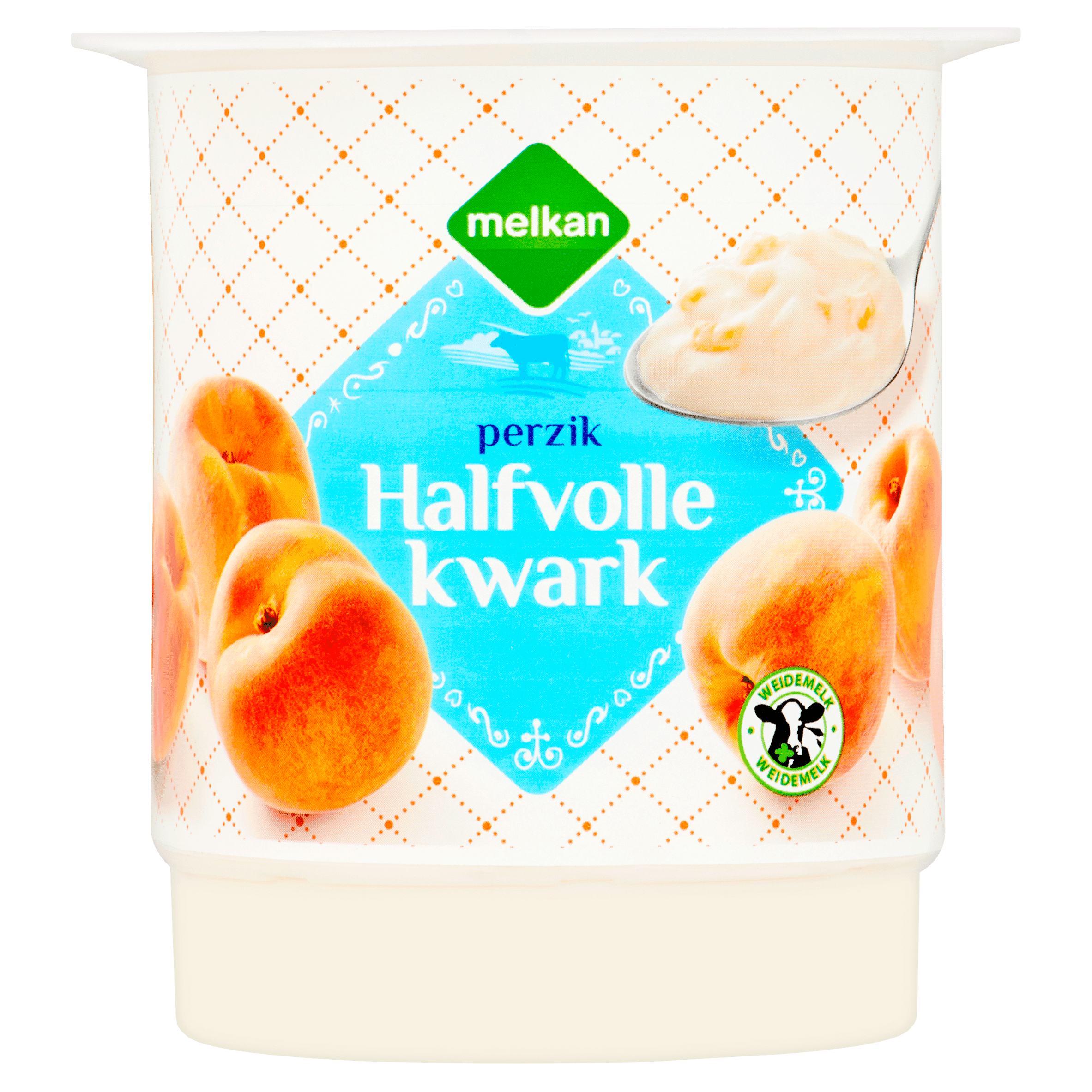 Melkan Halfvolle kwark perzik