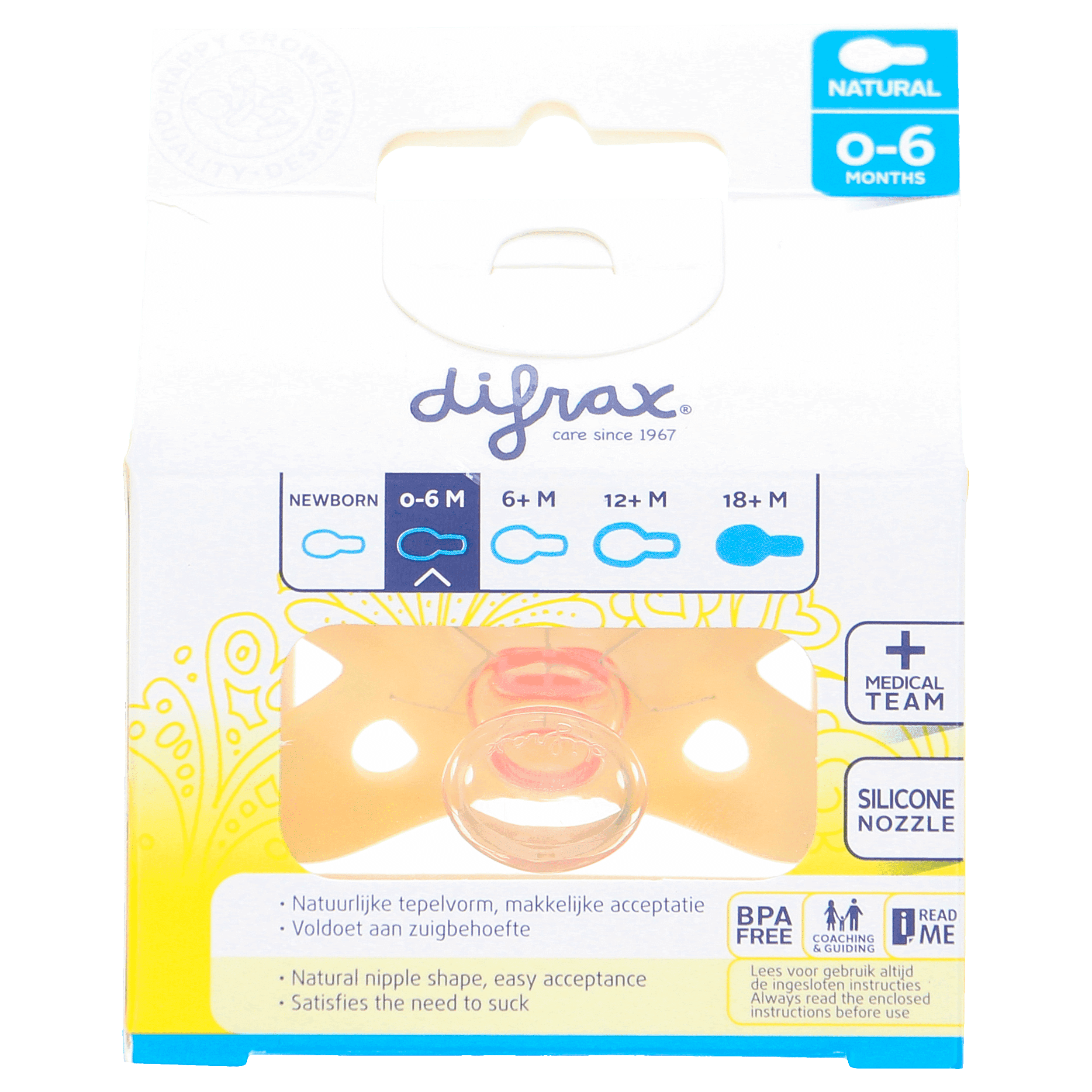 Difrax Fopspeen 0-6 maanden
