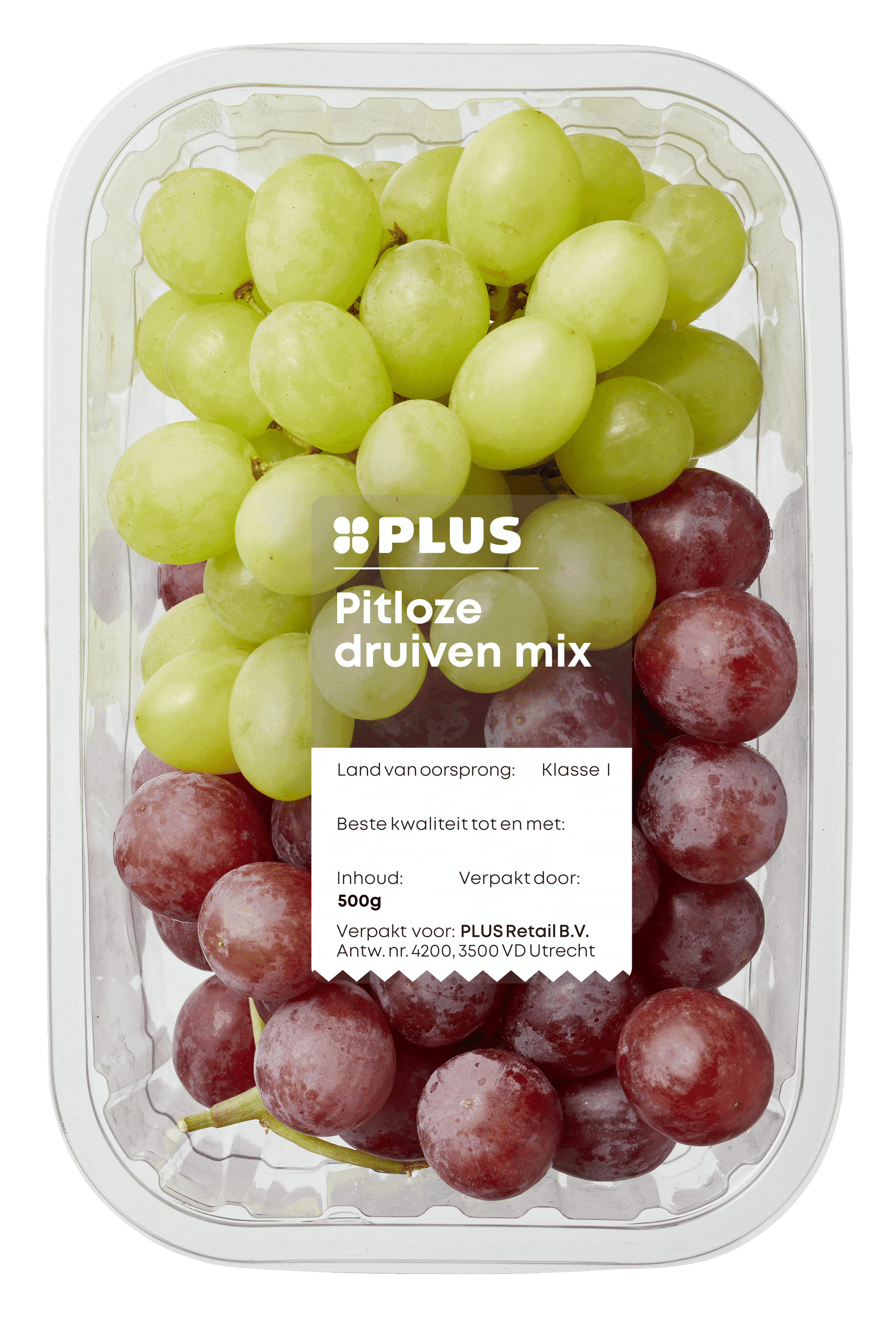 PLUS Druiven mix rood en wit pitloos