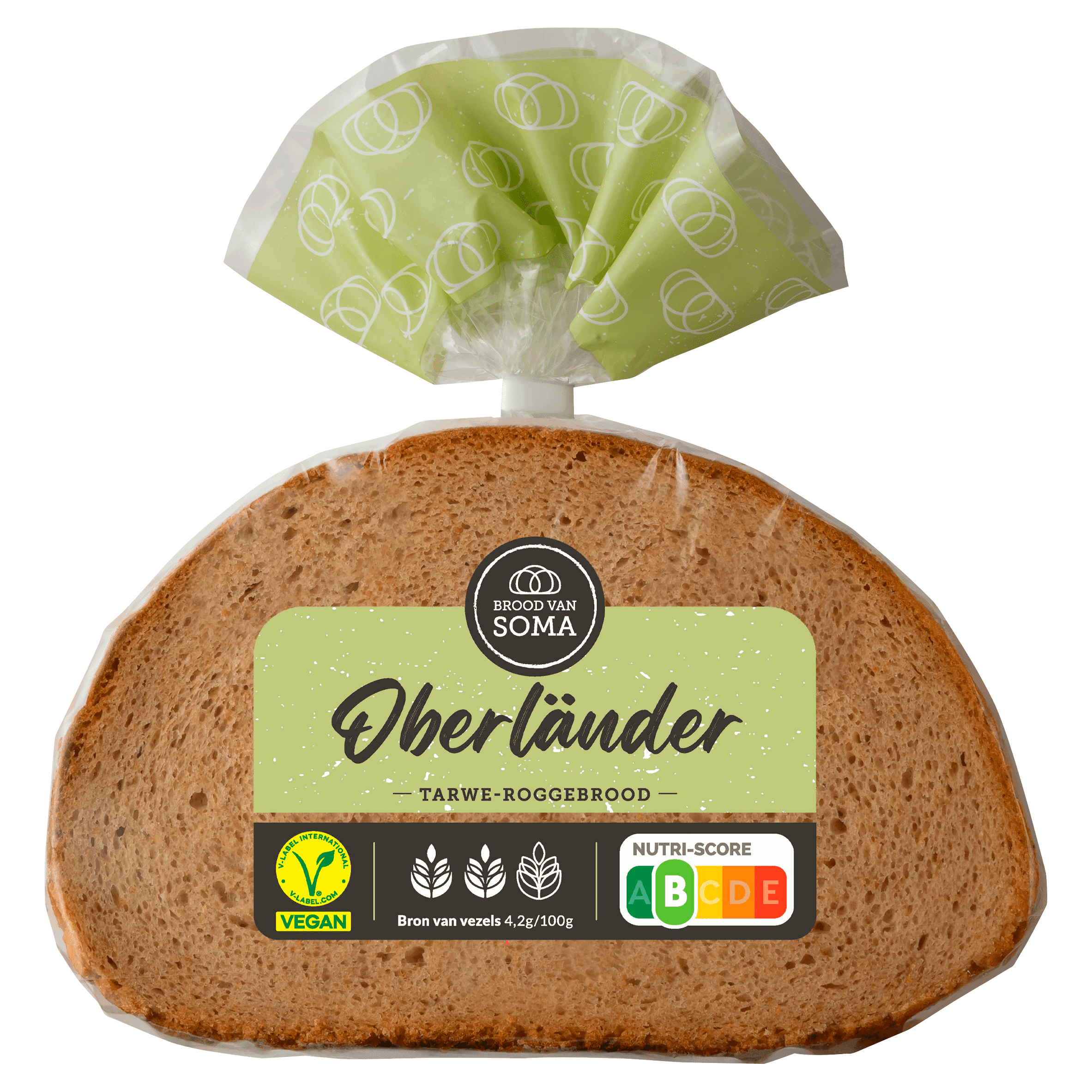 Brood van Soma Oberlander tarwe roggebrood