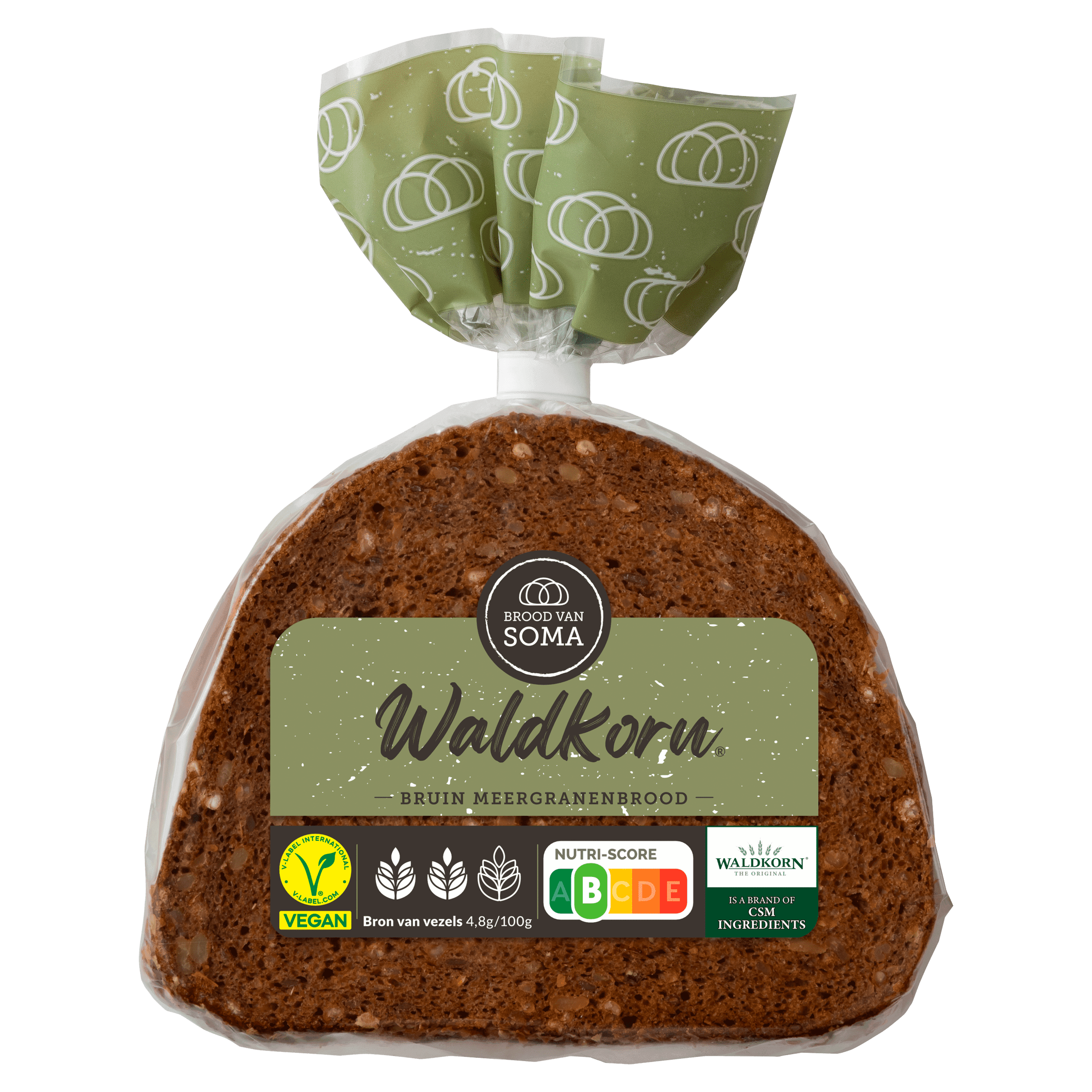Brood van Soma Waldkorn tarweroggebrood