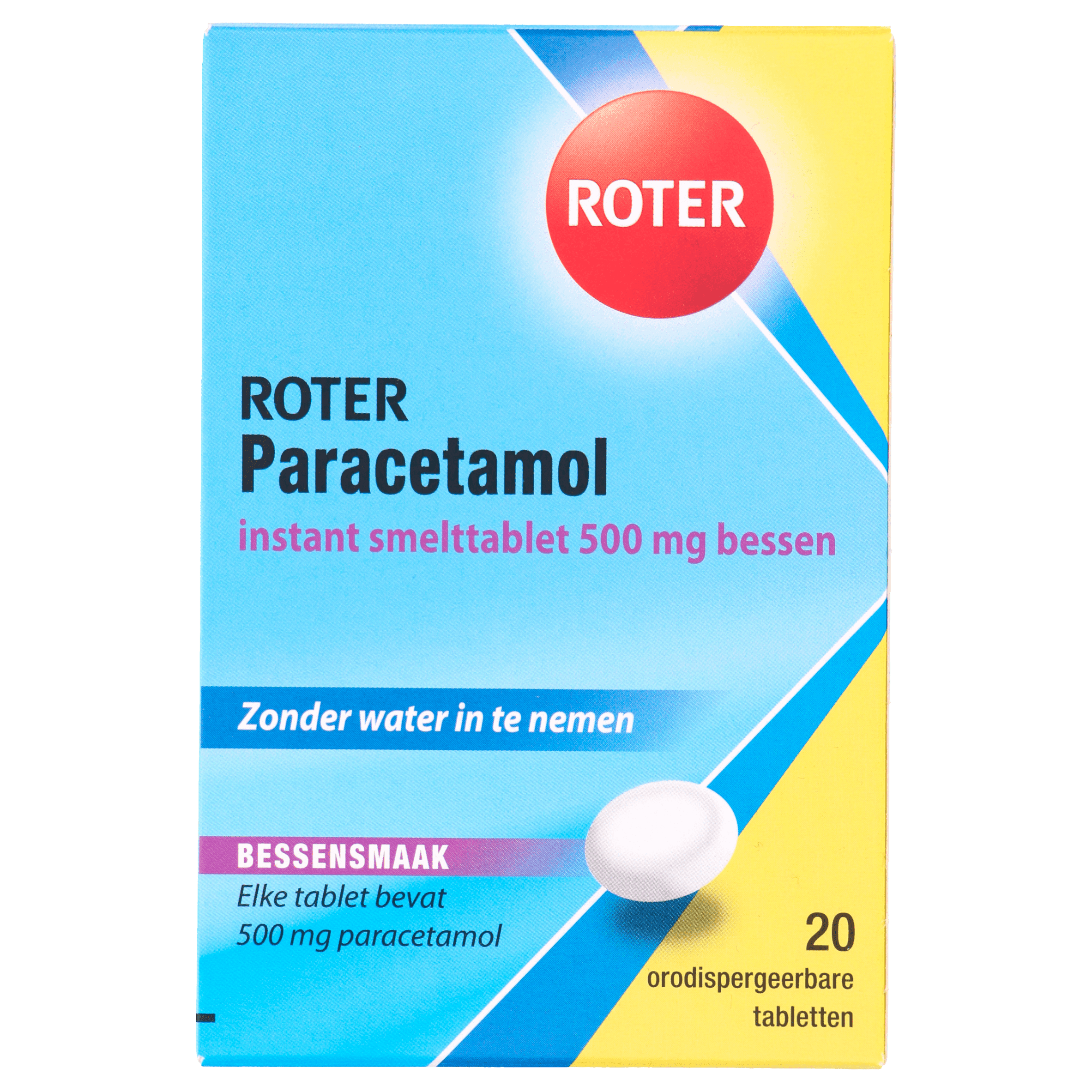 Roter Paracetamol 500mg smelt tabletten