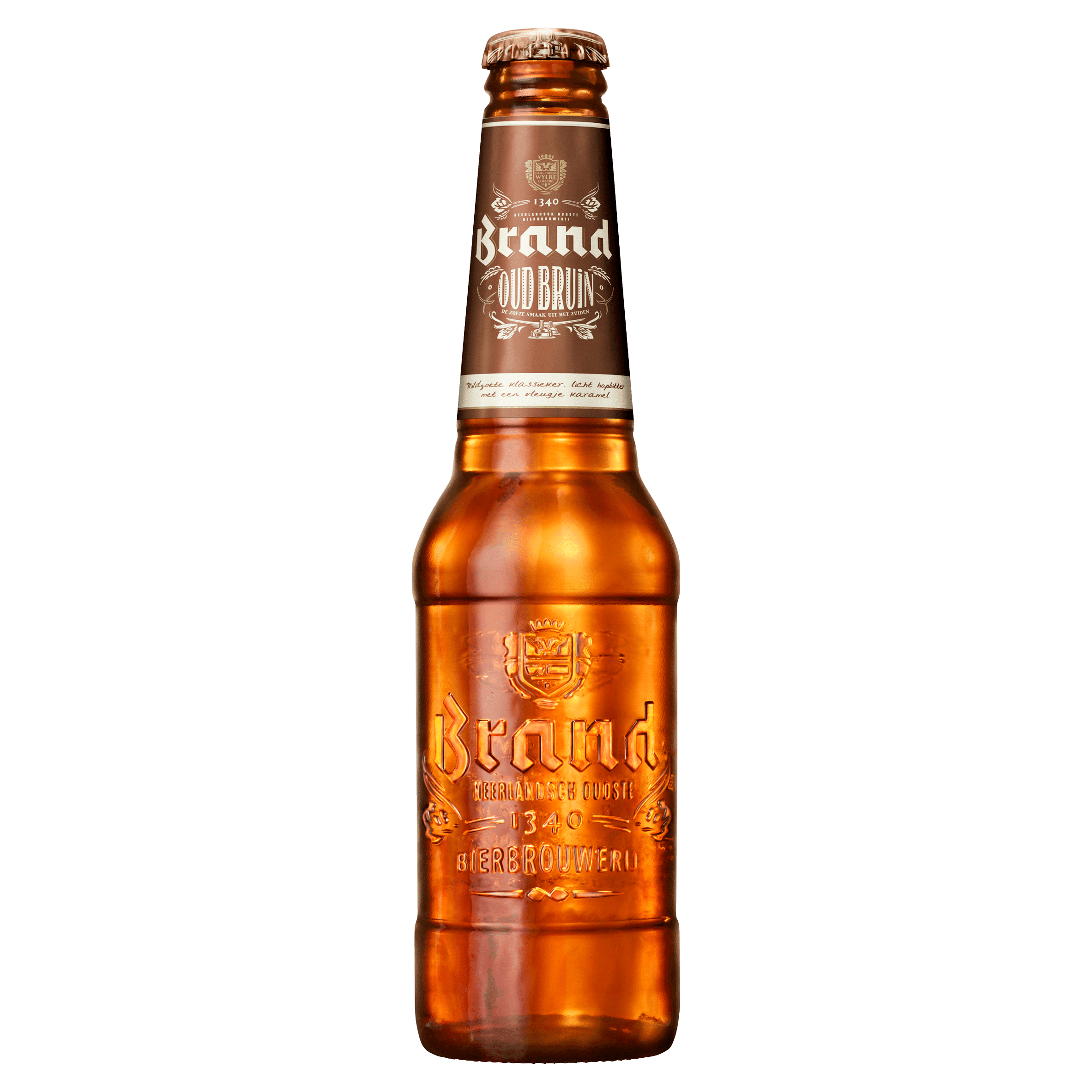 Brand Oud bruin bier fles