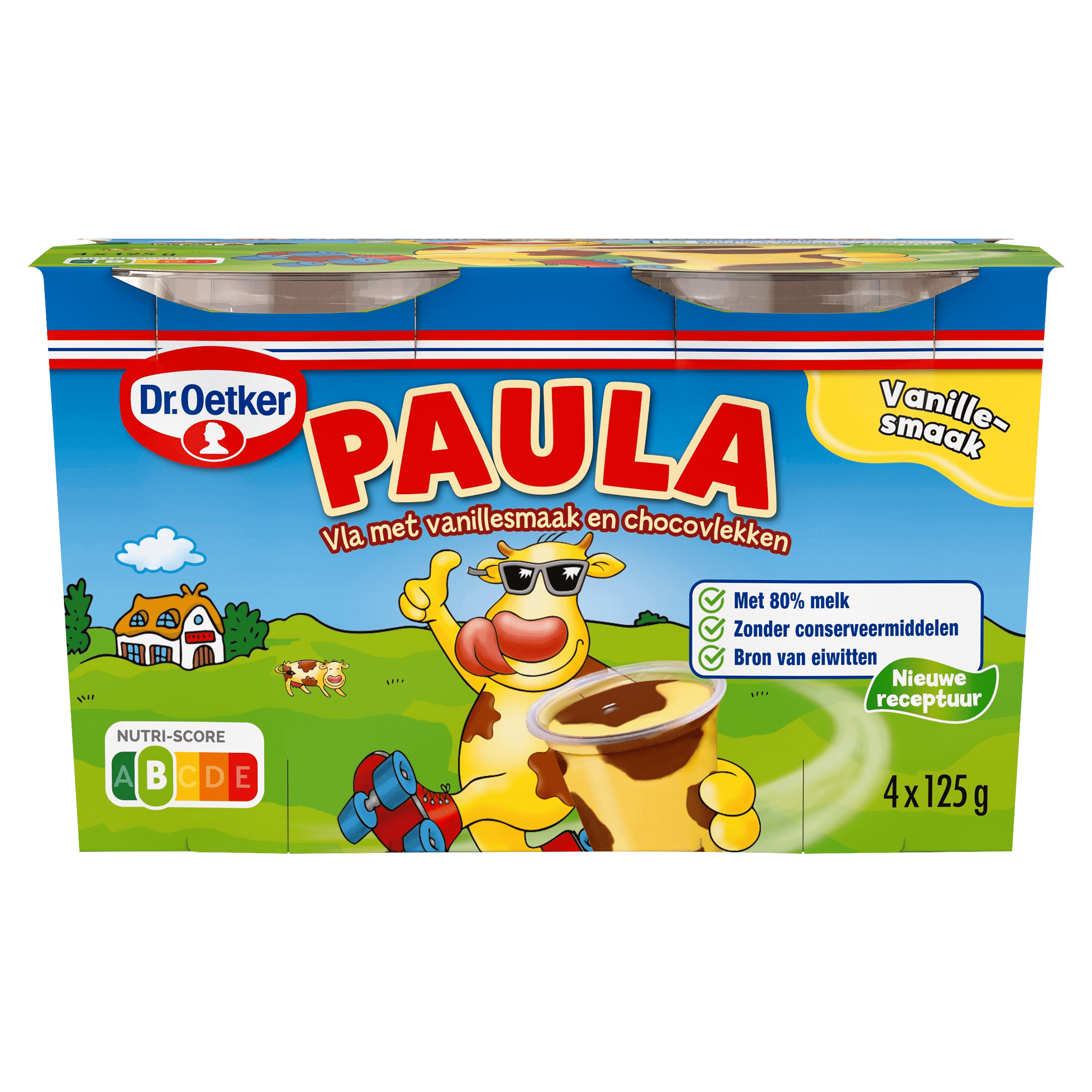 Dr. Oetker Paula vanillevla met chocoladevlekken