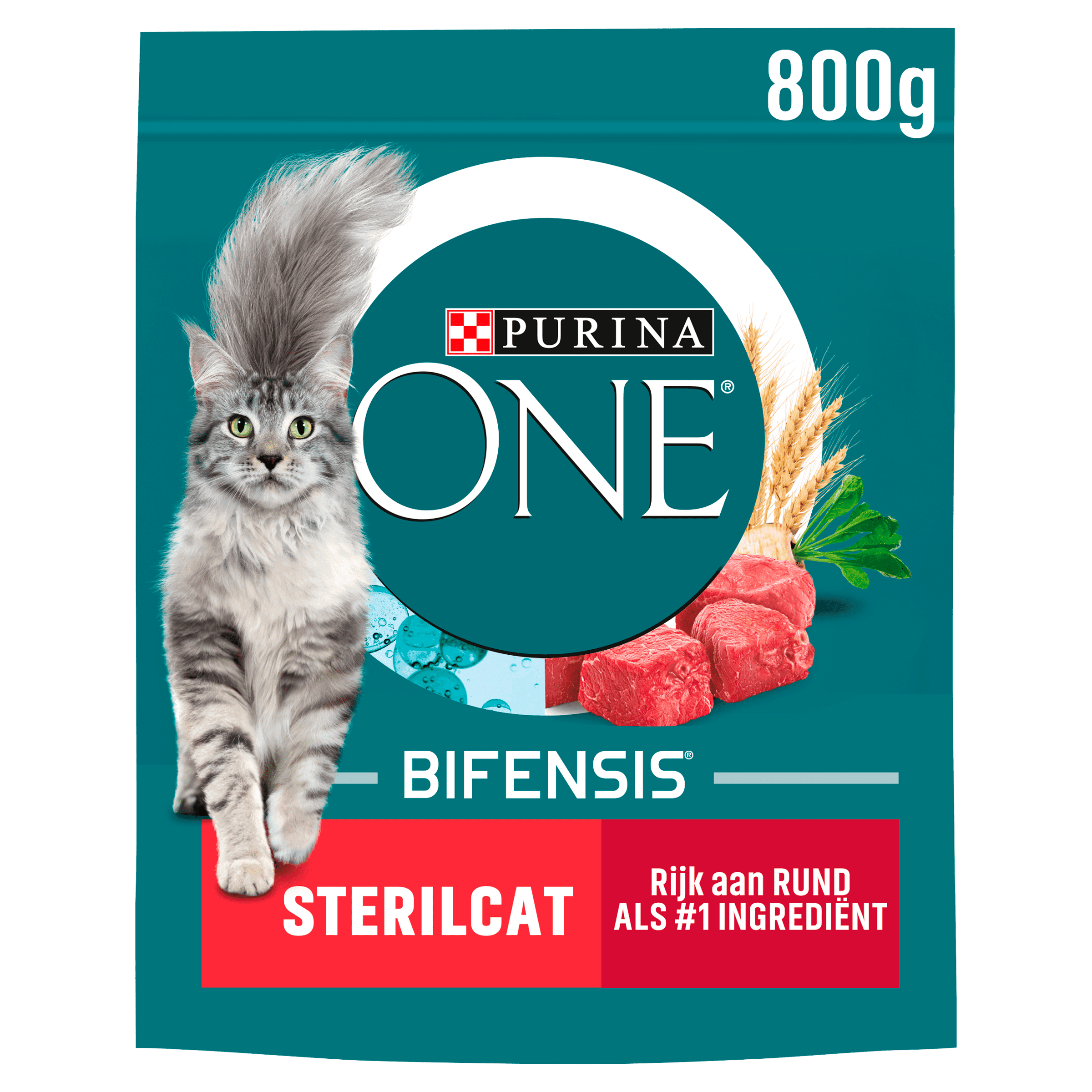 Purina One Sterilcat kattenvoer rijk aan rund
