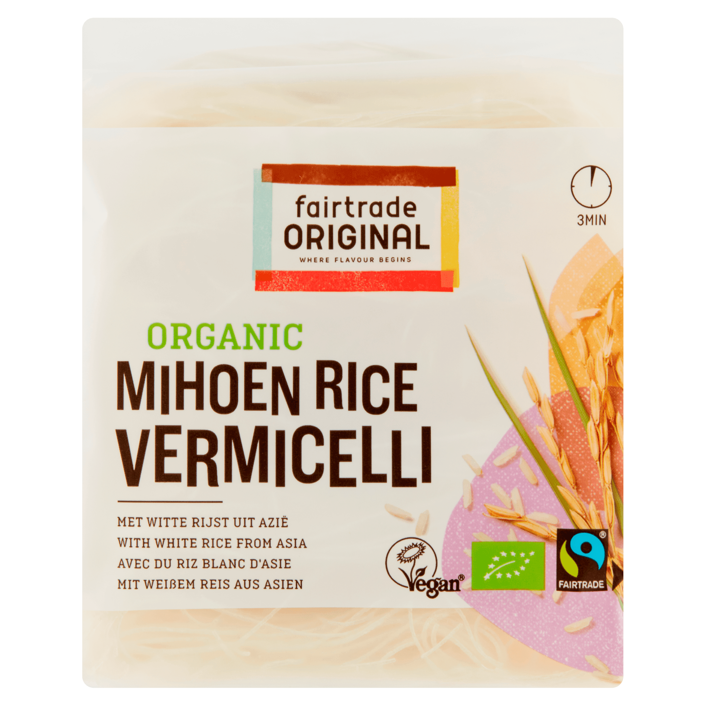 Fairtrade Original White Rice vermicelli bio FT vegan