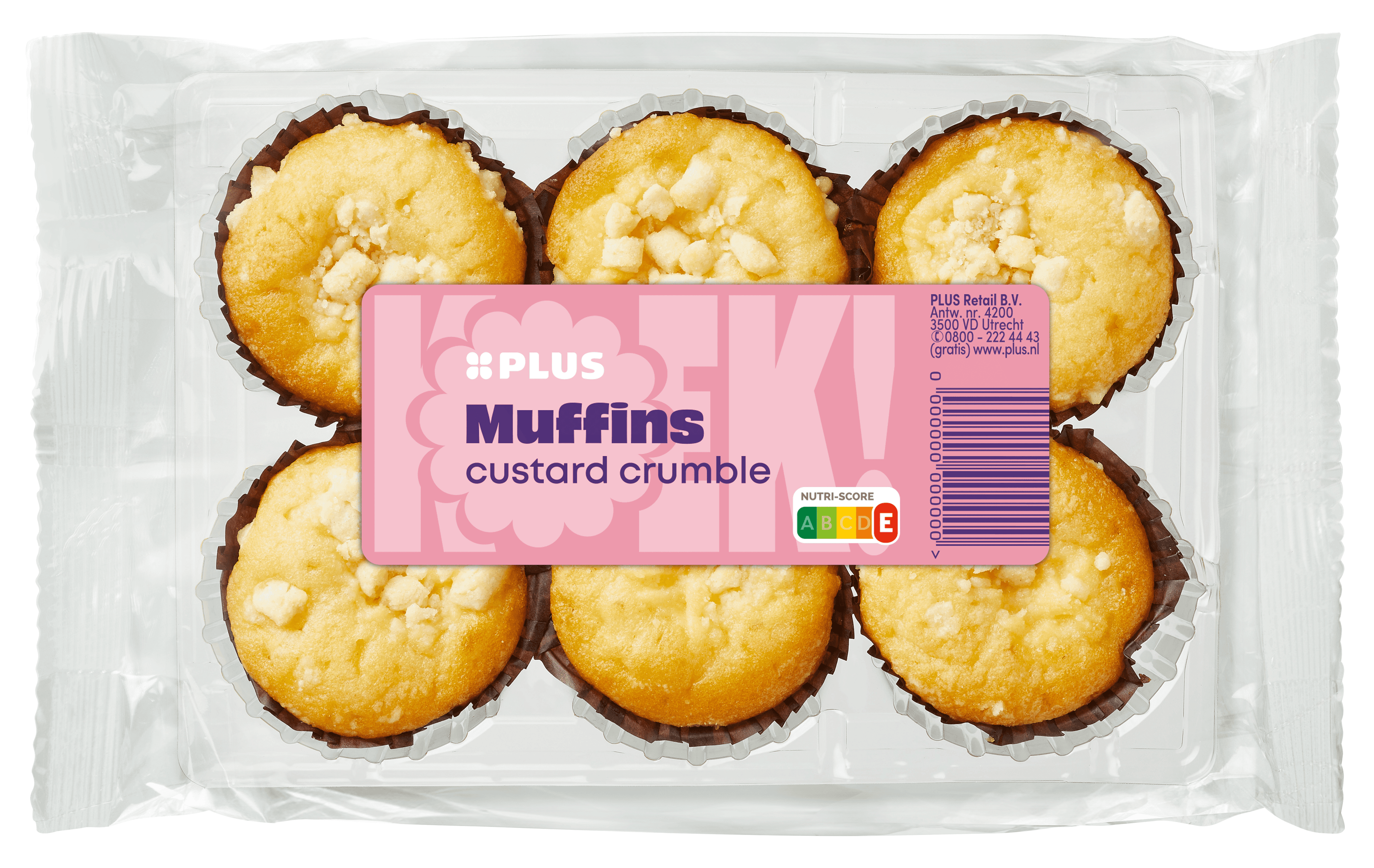 PLUS Muffins custard crumble